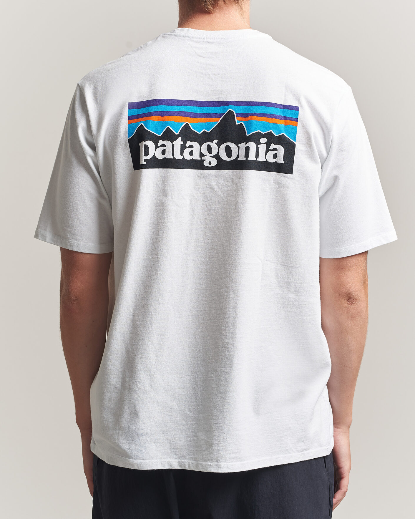 Herre | T-Shirts | Patagonia | P-6 Logo Responsibili T-Shirt Fiber White