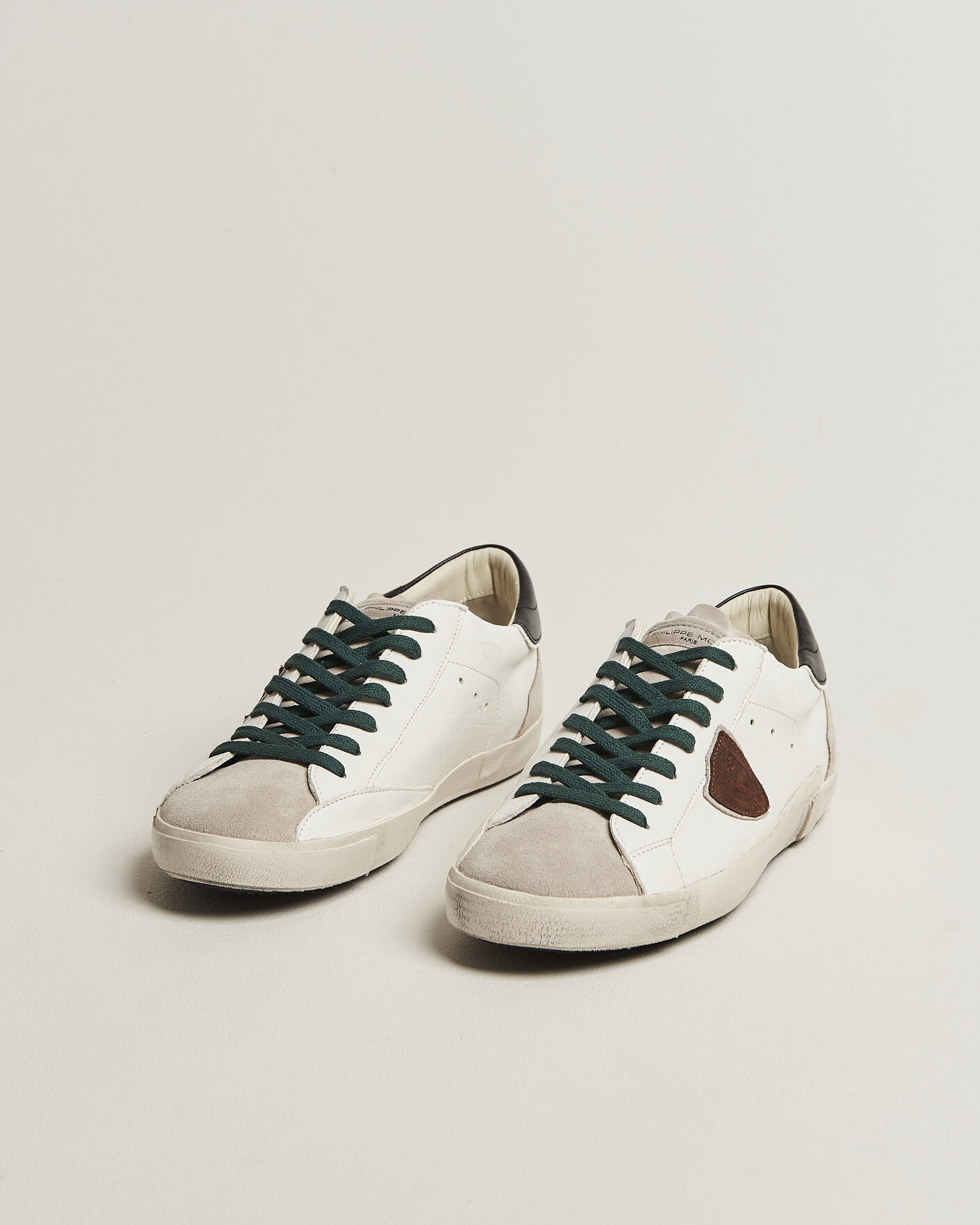 Herre | Sneakers | Philippe Model | PRSX Low Top Suede Sneaker White/Black