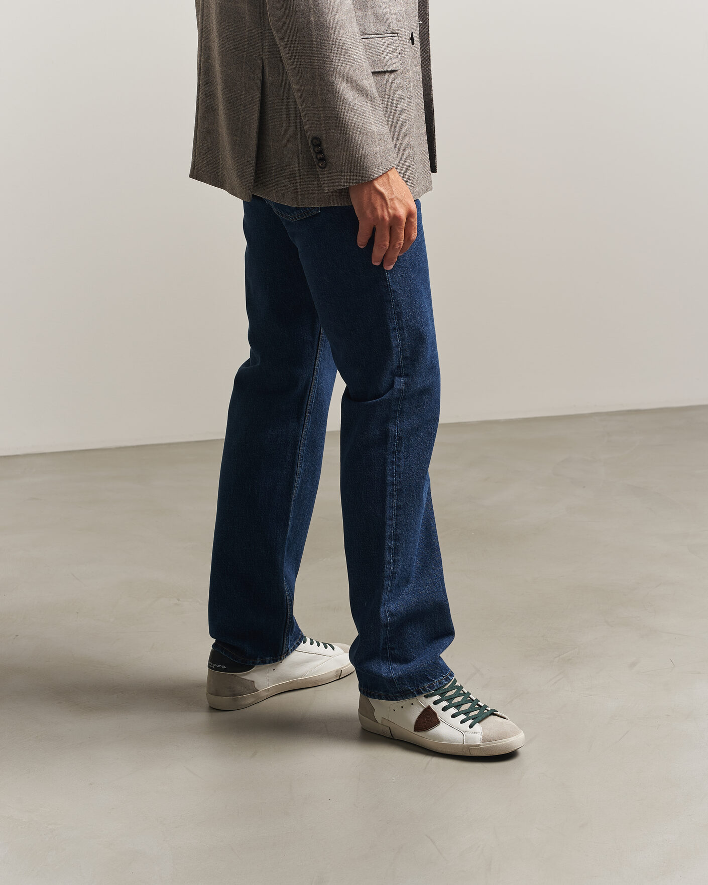 Herre | Sneakers | Philippe Model | PRSX Low Top Suede Sneaker White/Black