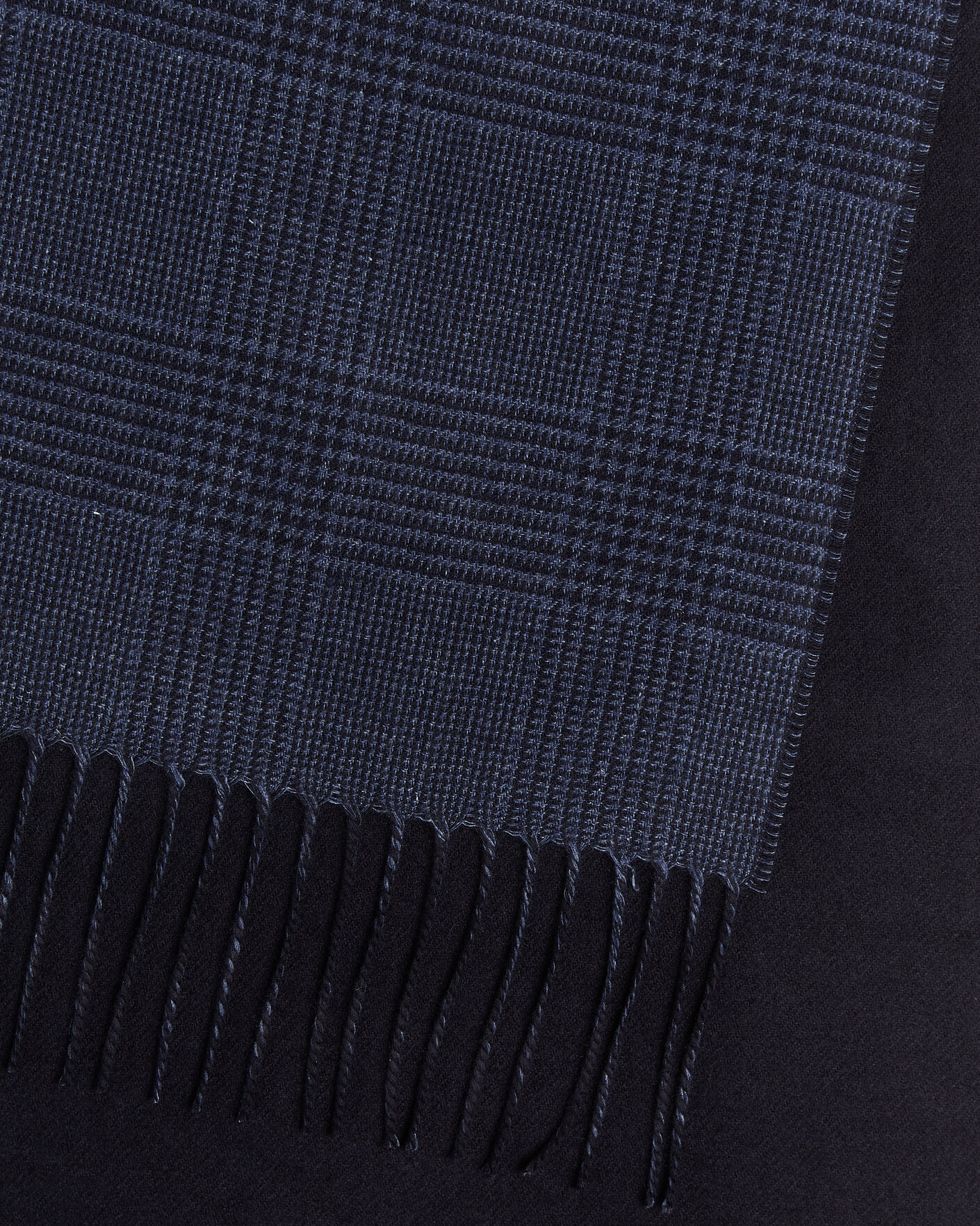 Herre | Skjerf | Piacenza Cashmere | Cashmere/Silk Glencheck Scarf Navy