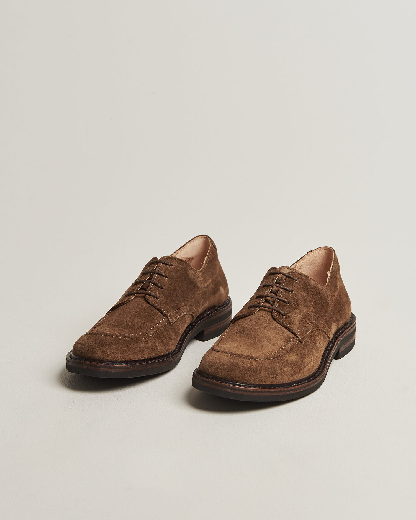 Herre | Derbys | Astorflex | Carlflex Moc Toe Dark Khaki Suede