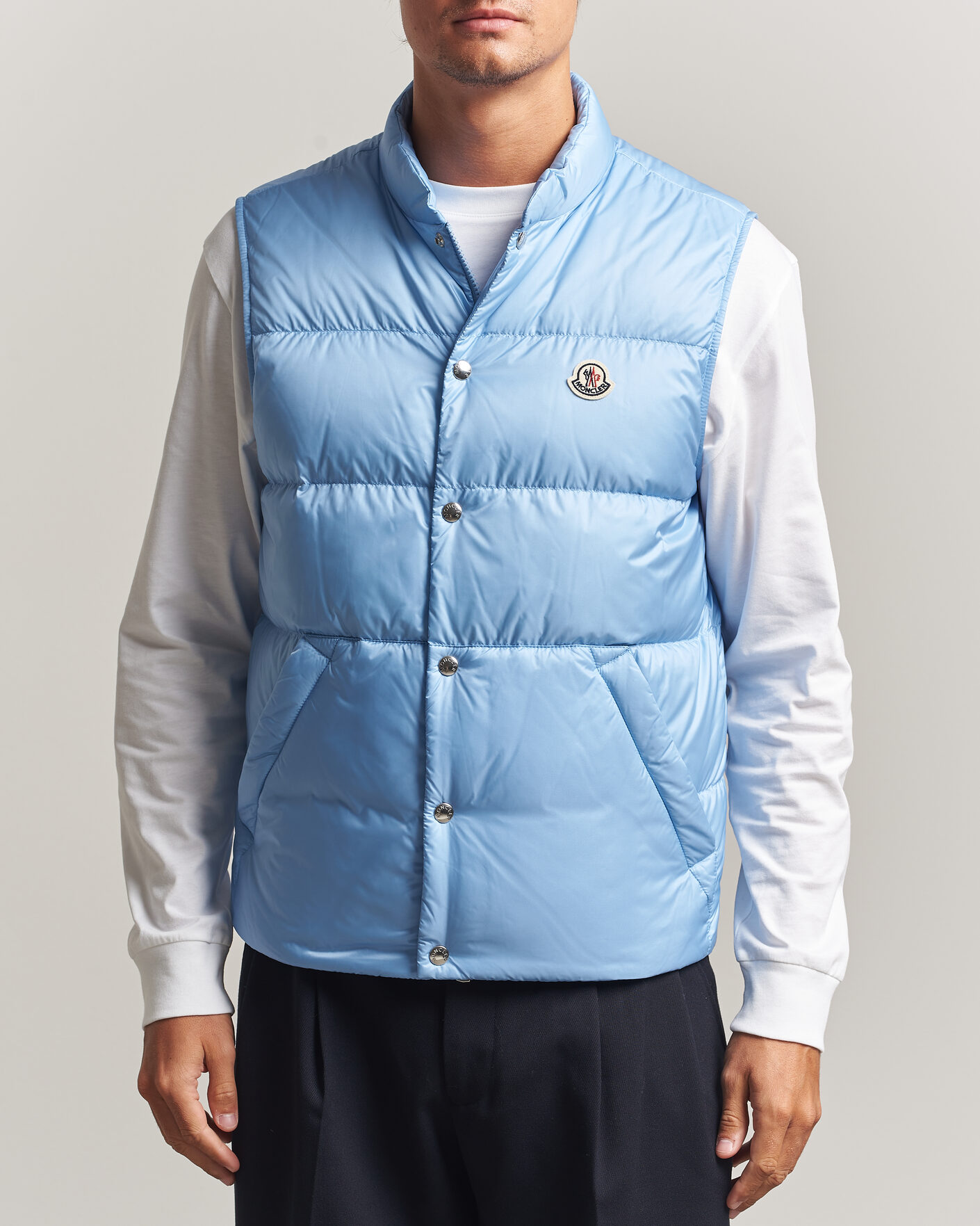 Herre | Vester | Moncler | Tuquerouye Down Vest Light Blue