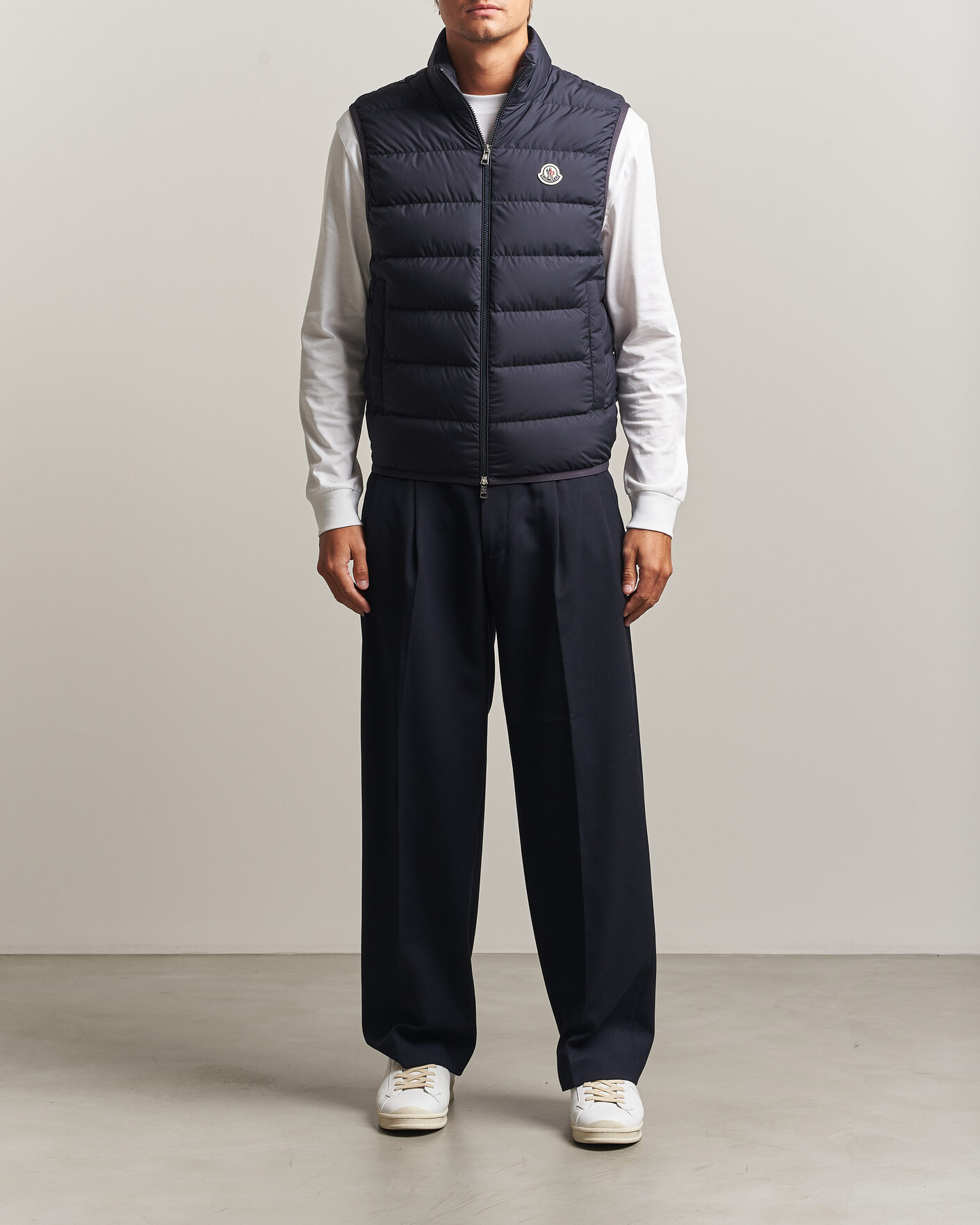 Herre | Vester | Moncler | Contrin Down Vest Navy