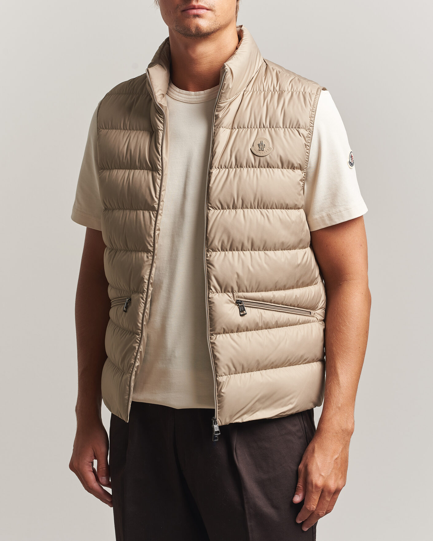 Herre | Vester | Moncler | Treompan Down Vest Brown