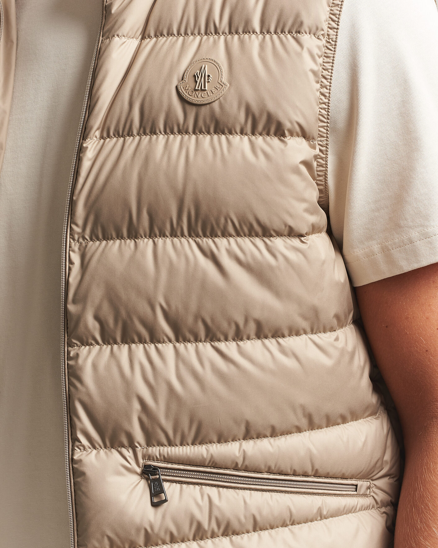 Herre | Vester | Moncler | Treompan Down Vest Brown