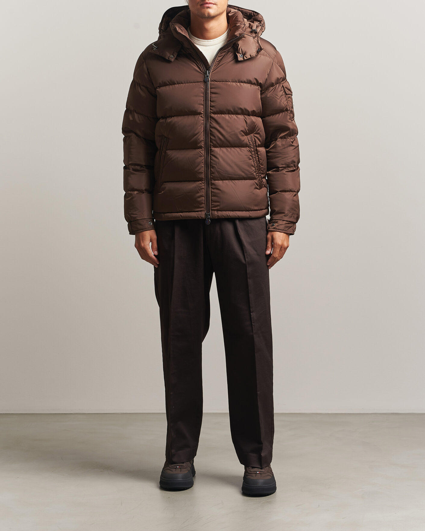 Herre | Jakker | Moncler | Maya Jacket Matte Brown