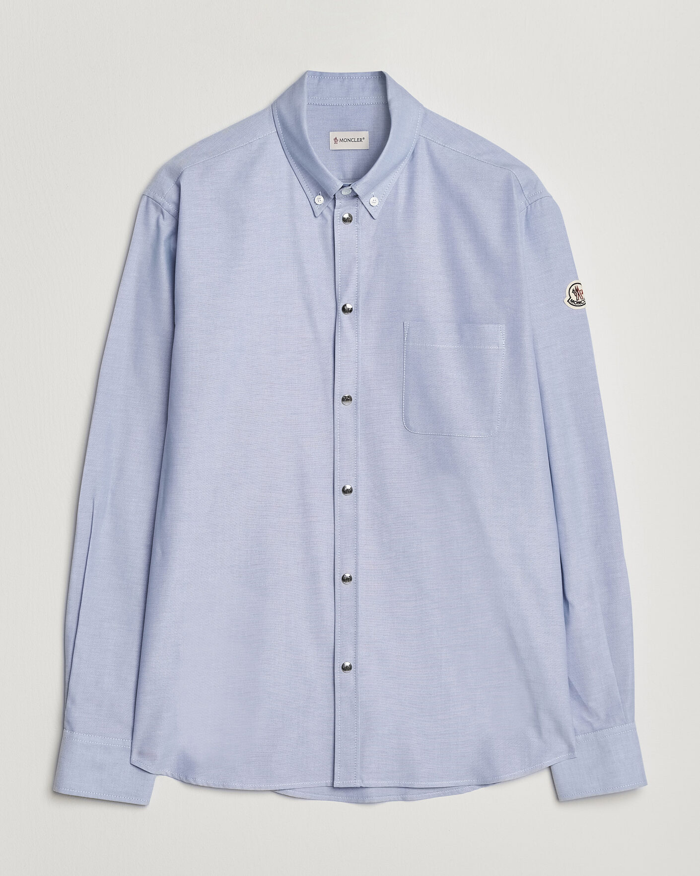 Herre | Skjorter | Moncler | Popeline Shirt Light Blue