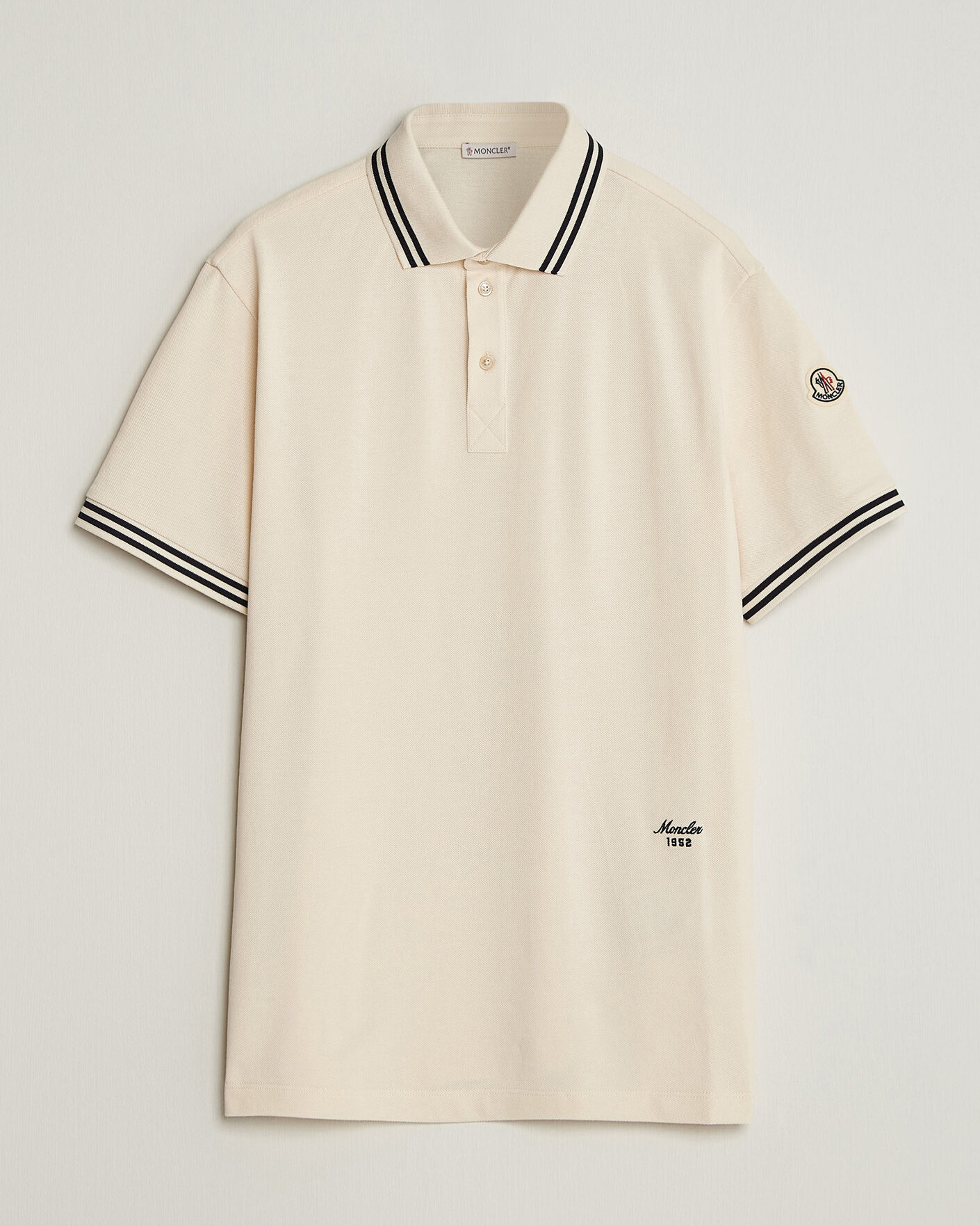 Herre | Pikéer | Moncler | Contrast Collar Polo Off White
