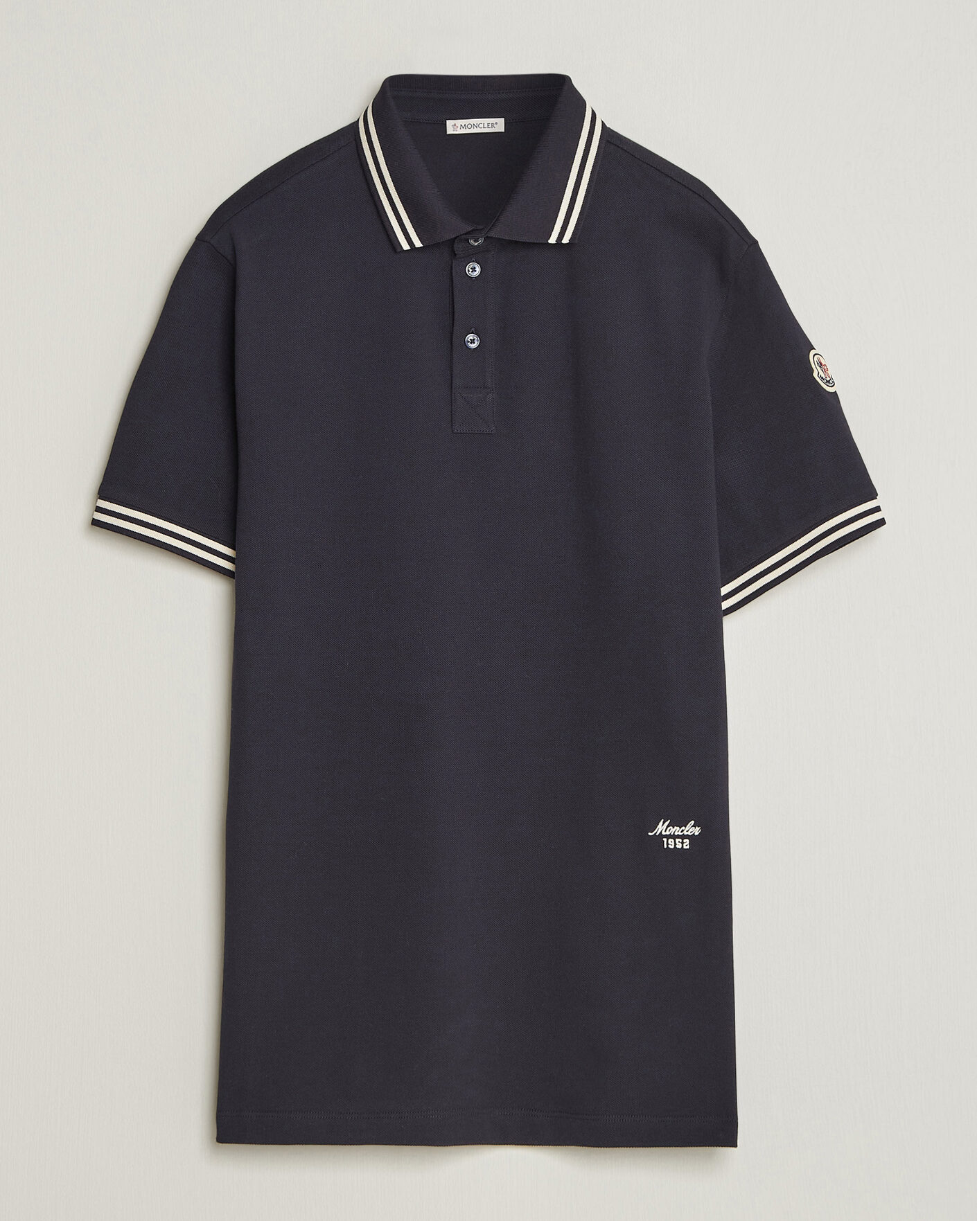 Herre | Pikéer | Moncler | Contrast Collar Polo Navy