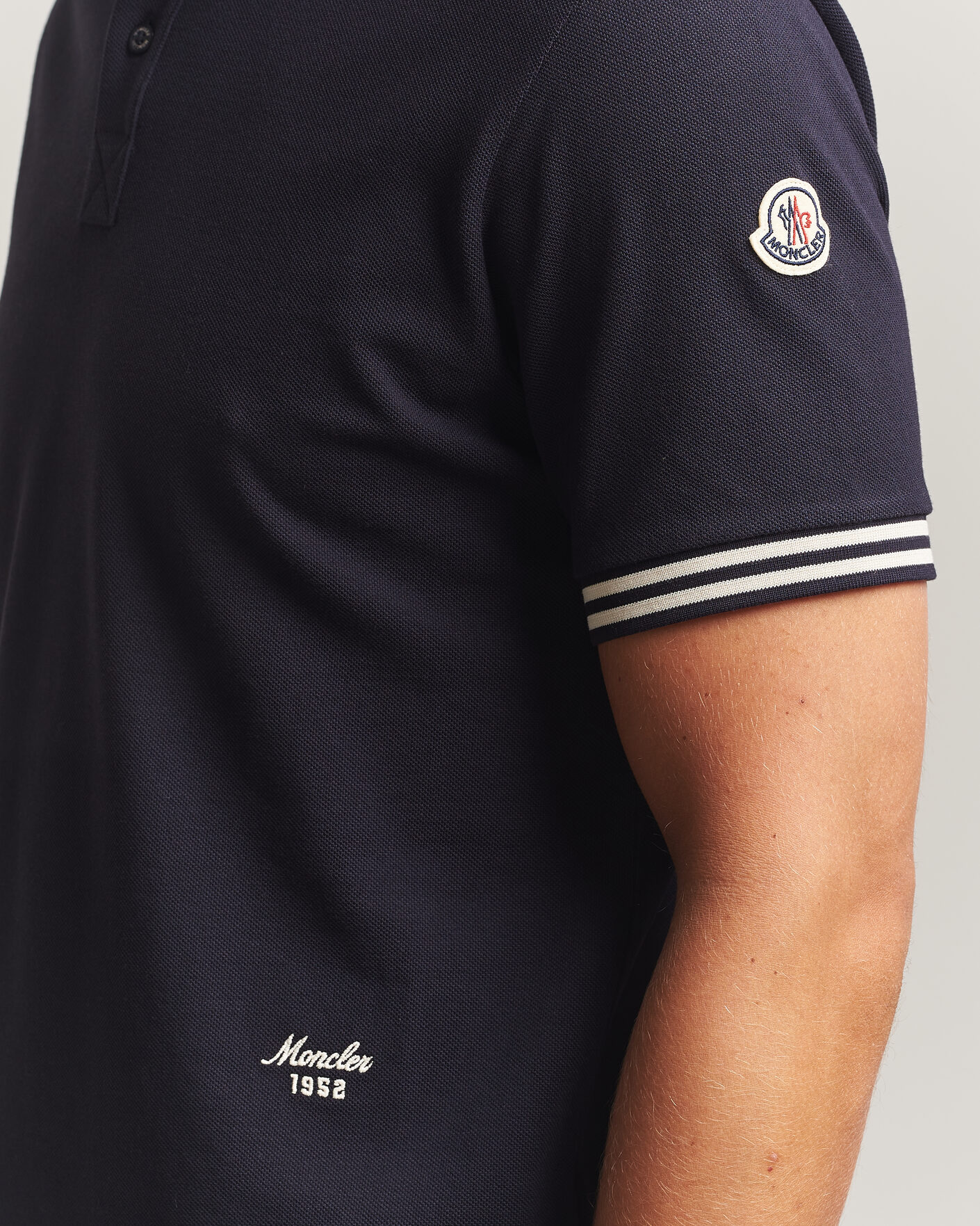Herre | Pikéer | Moncler | Contrast Collar Polo Navy