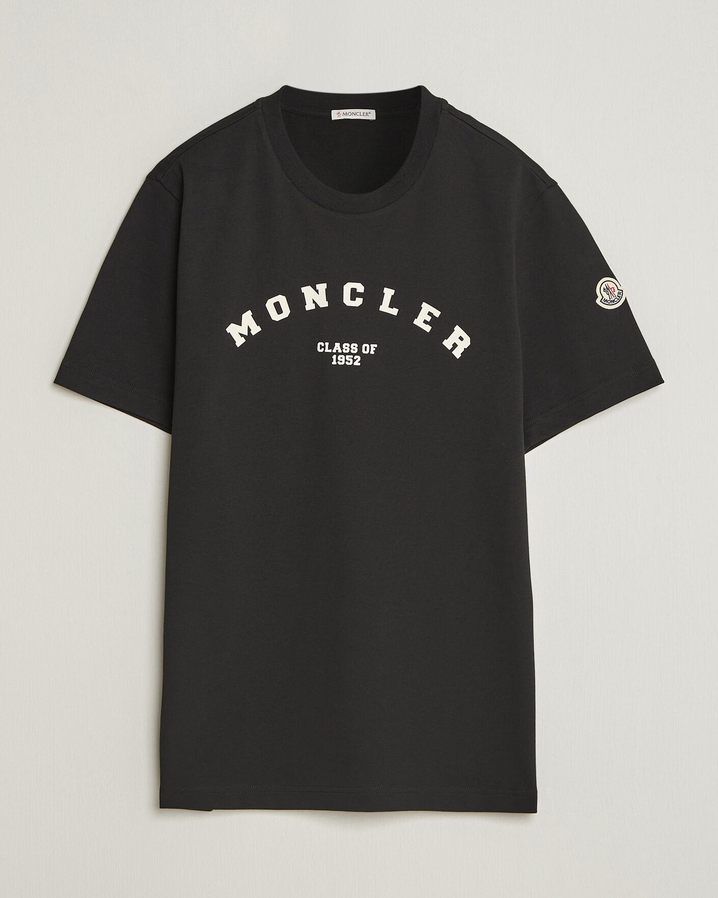 Herre | T-Shirts | Moncler | College Logo T-Shirt Black