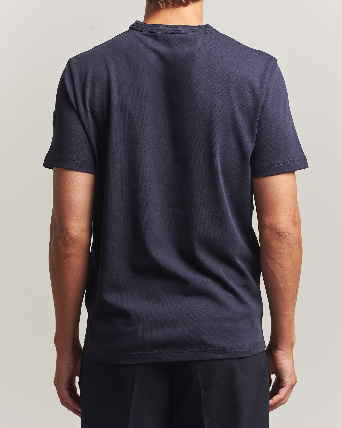 Herre | T-Shirts | Moncler | Varsity Logo T-Shirt Navy