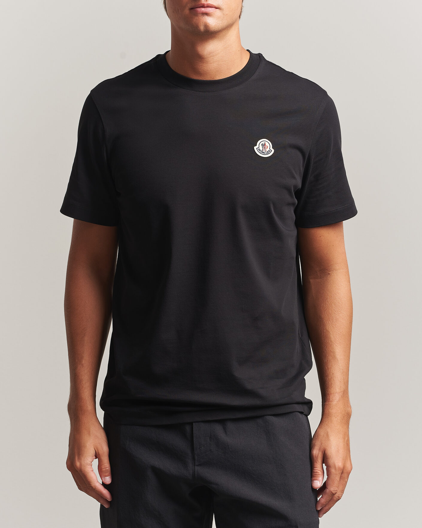 Herre | T-Shirts | Moncler | 3-Pack Logo T-Shirts Black