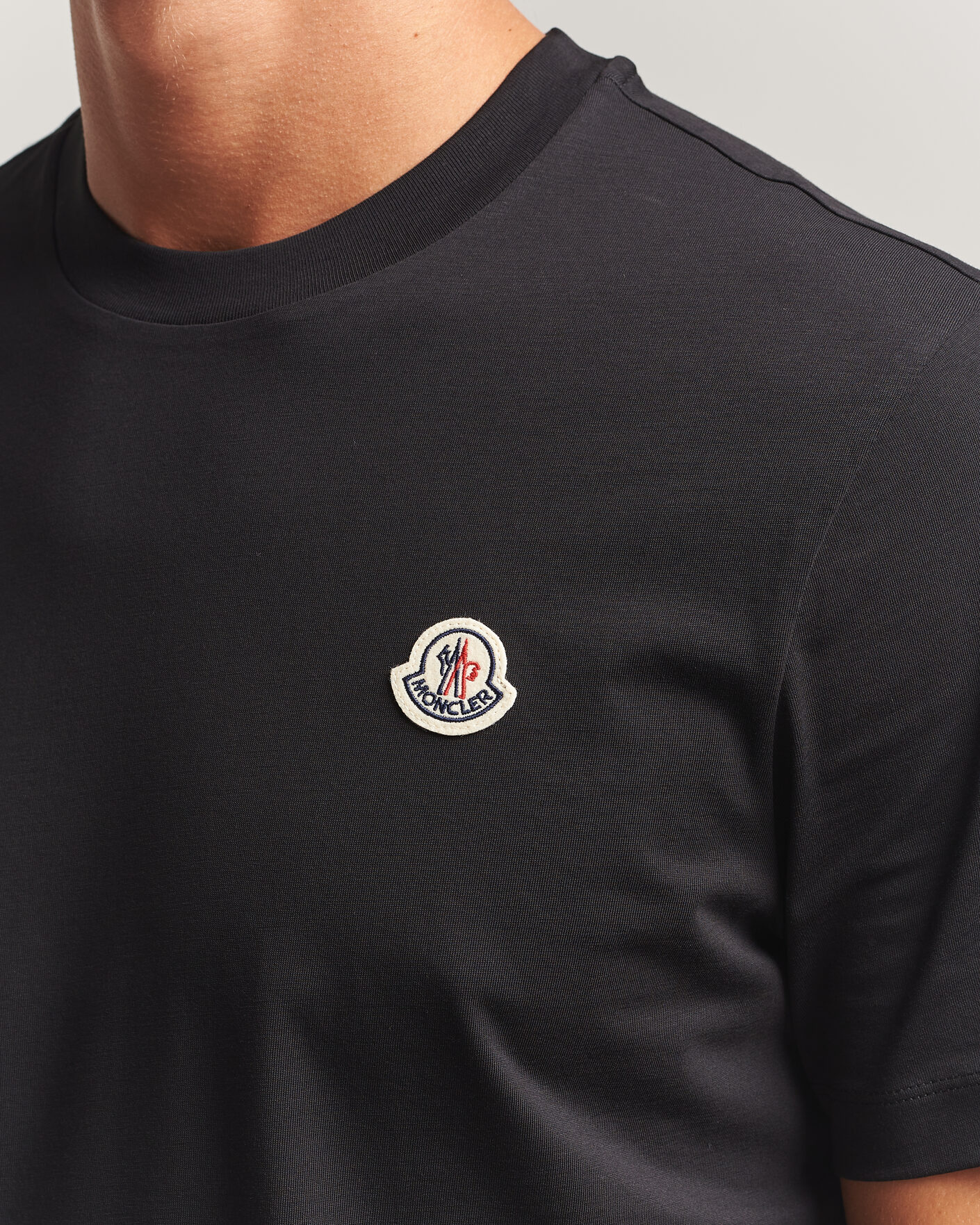 Herre | T-Shirts | Moncler | 3-Pack Logo T-Shirts Black