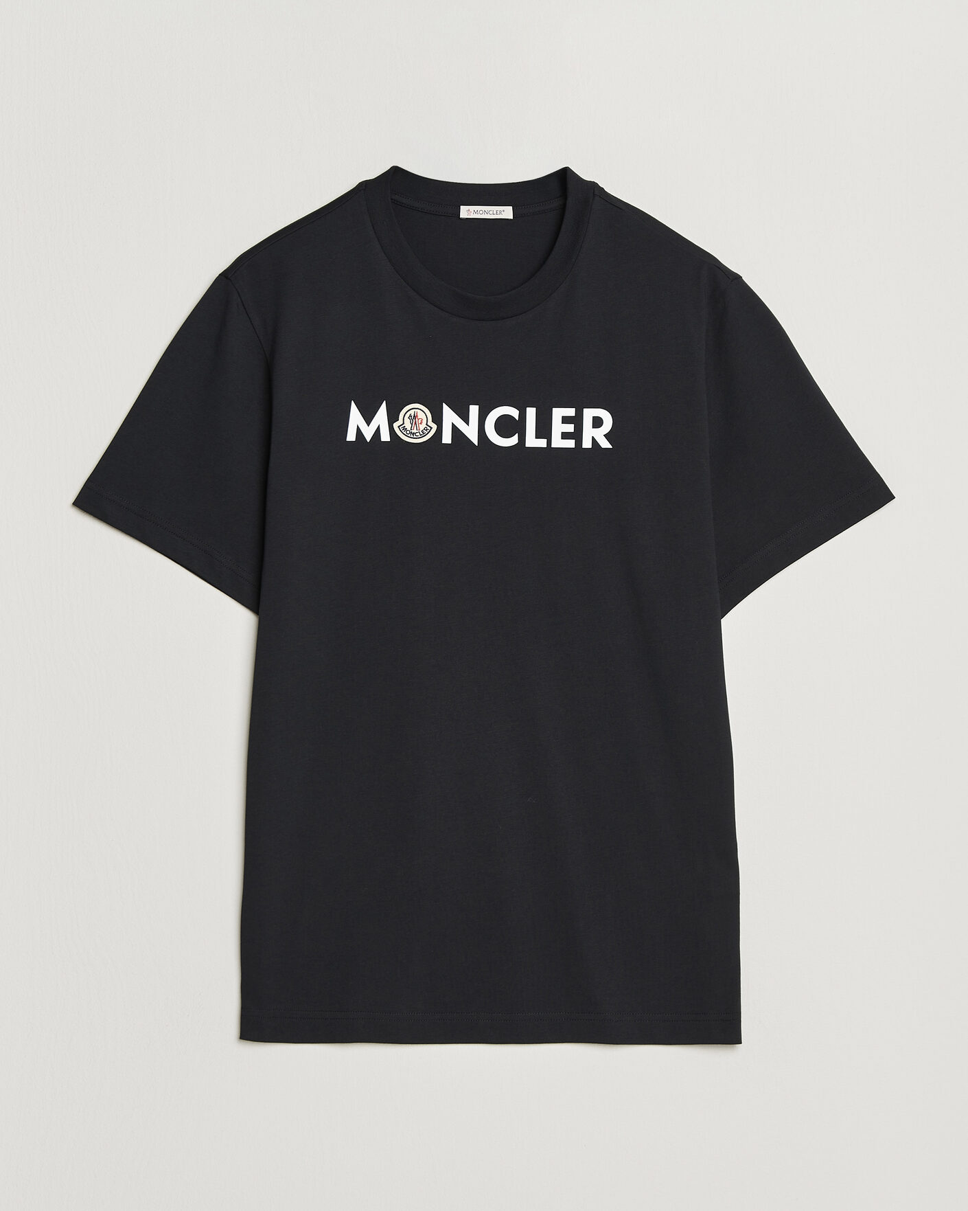 Herre | T-Shirts | Moncler | Logo Lettering T-Shirts Navy