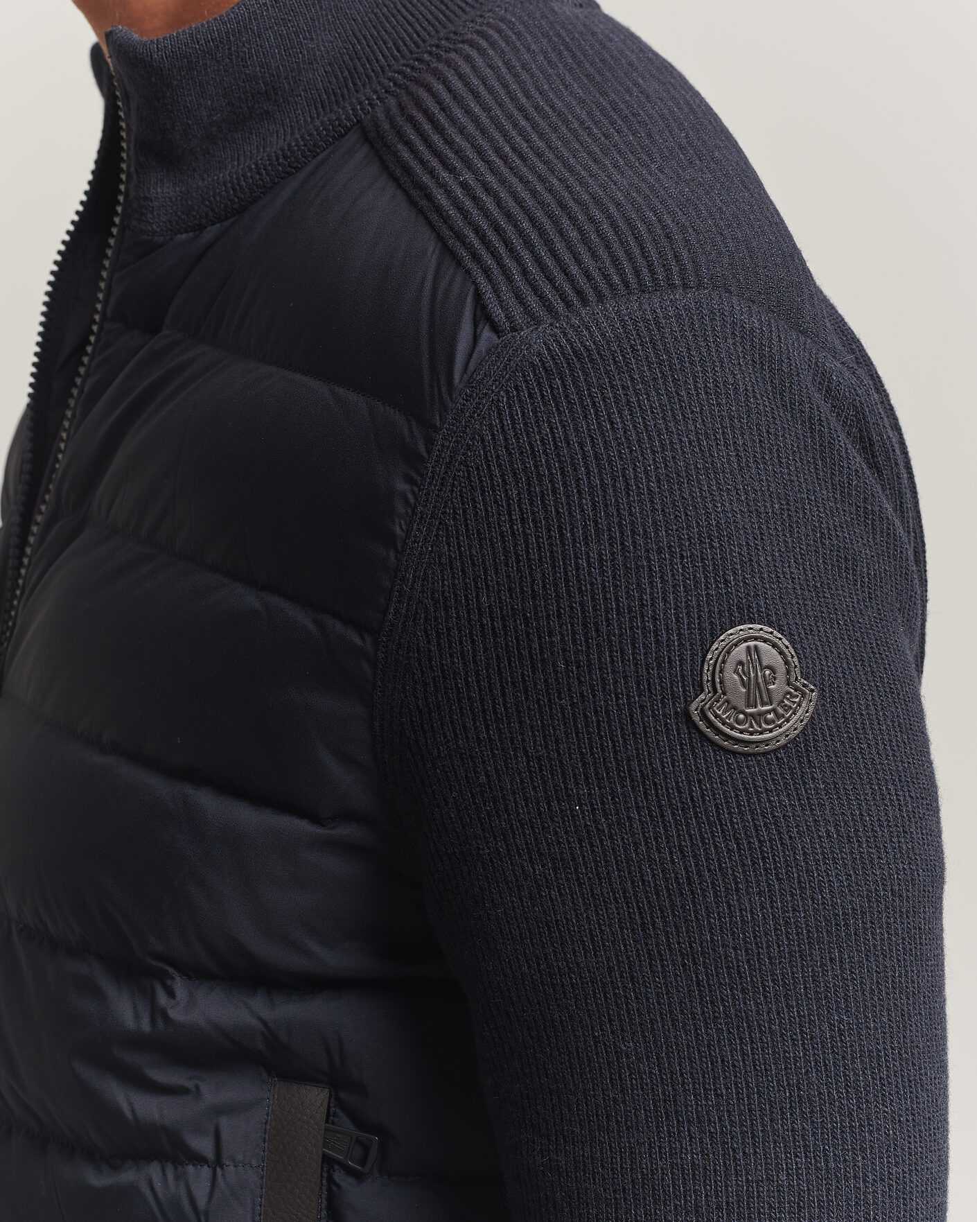 Herre | Jakker | Moncler | Wool/Cashmere Hybrid Jacket Navy