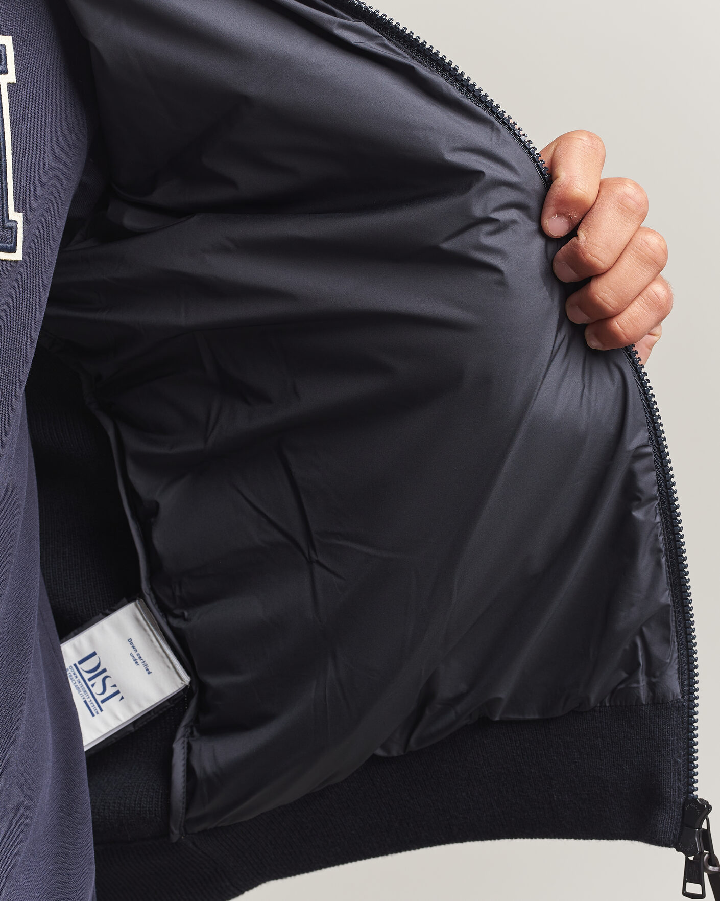 Herre | Jakker | Moncler | Wool/Cashmere Hybrid Jacket Navy