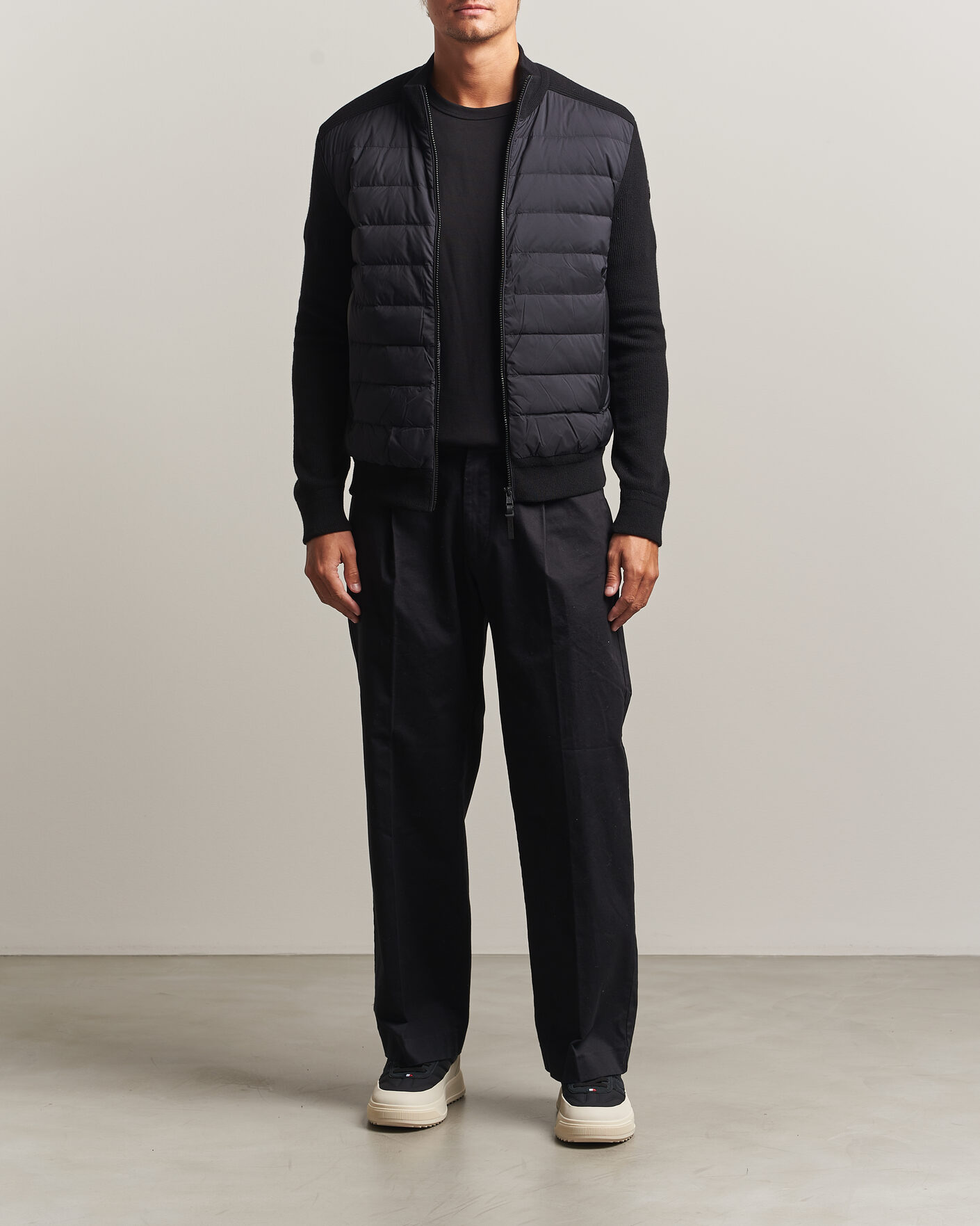 Herre | Jakker | Moncler | Wool/Cashmere Hybrid Jacket Black