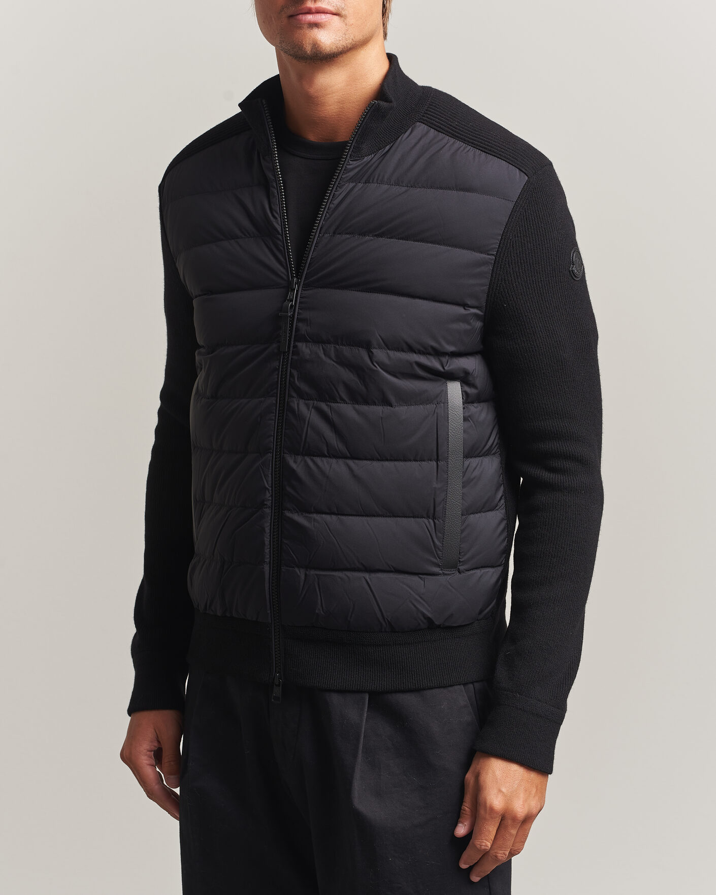 Herre | Jakker | Moncler | Wool/Cashmere Hybrid Jacket Black