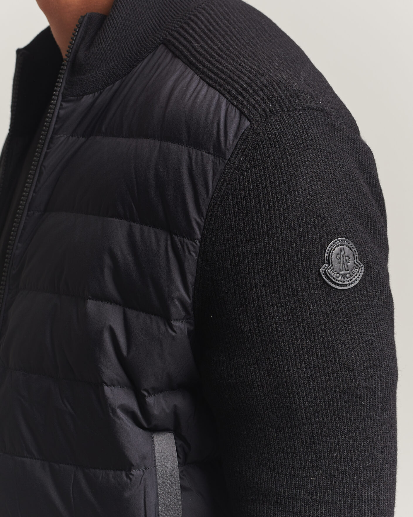 Herre | Jakker | Moncler | Wool/Cashmere Hybrid Jacket Black