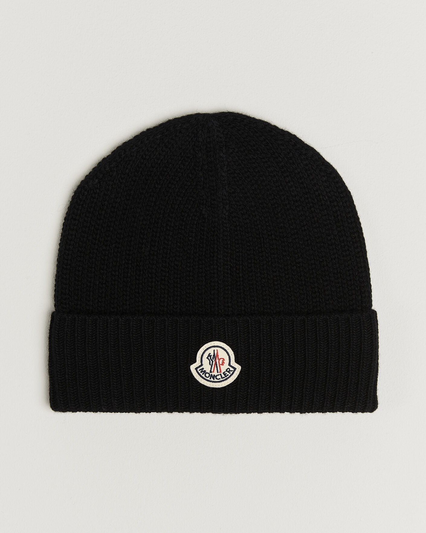 Herre | Luer | Moncler | Rib Wool Beanie Black