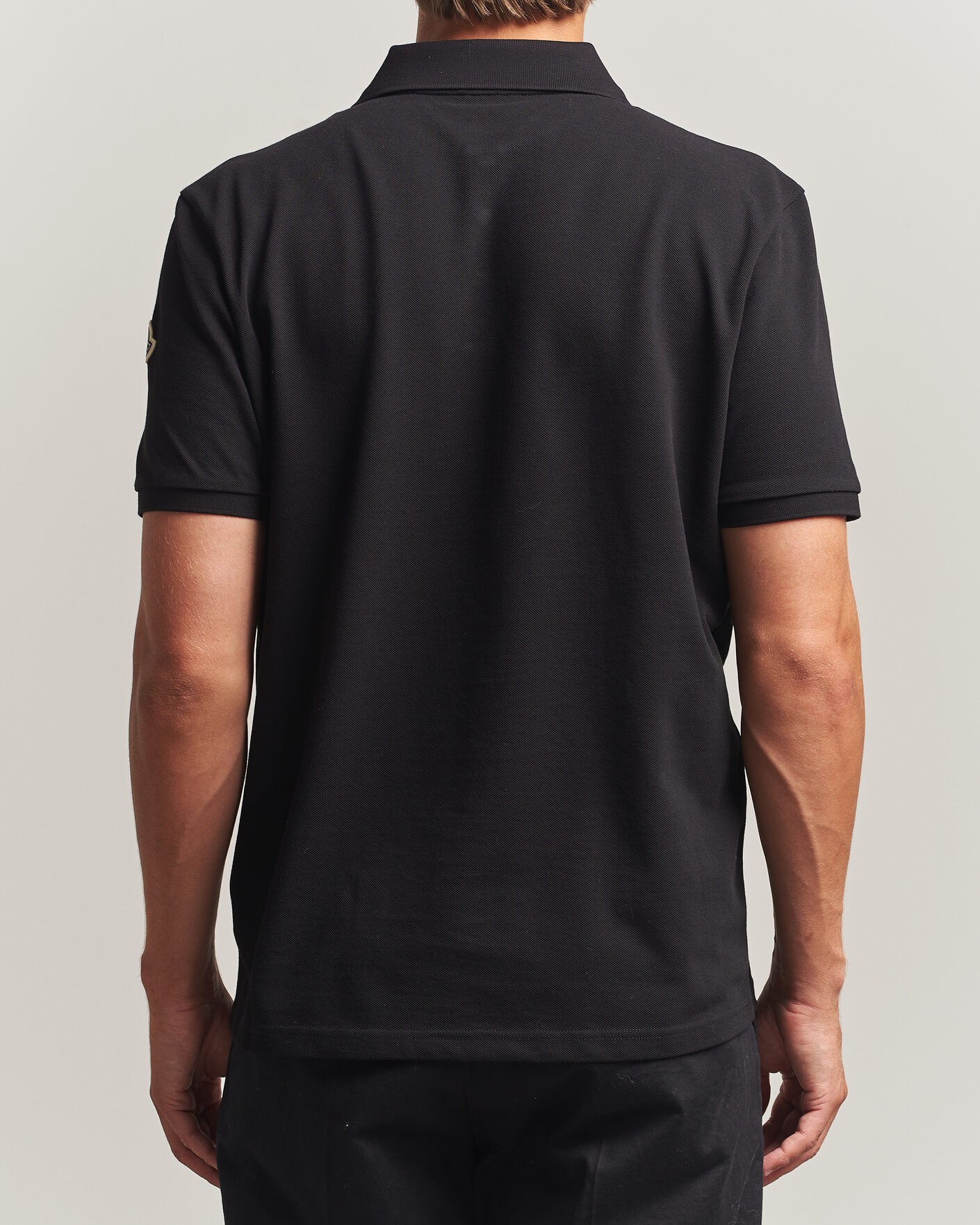 Herre | Pikéer | Moncler | Short Sleeve Polo Black