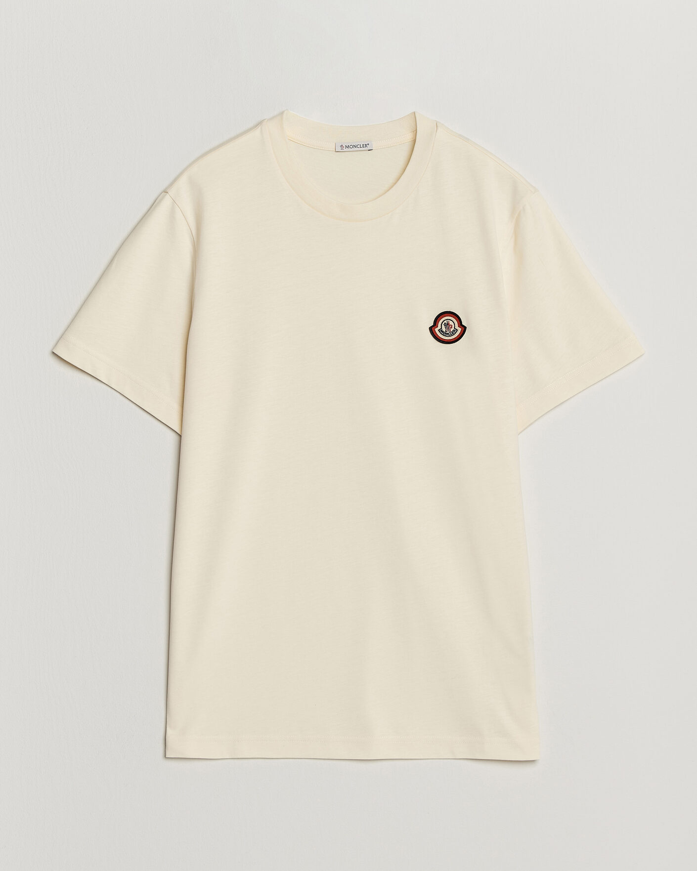 Herre | T-Shirts | Moncler | Logo T-Shirt Off White