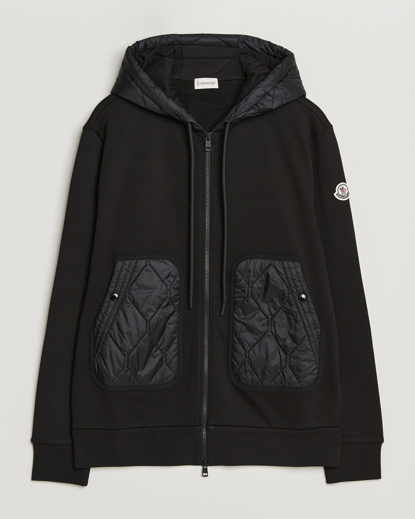 Herre | Gensere | Moncler | Full Zip Hoodie Black