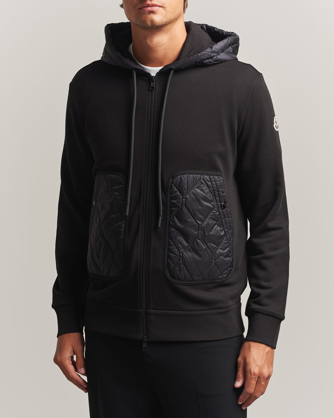 Herre | Gensere | Moncler | Full Zip Hoodie Black