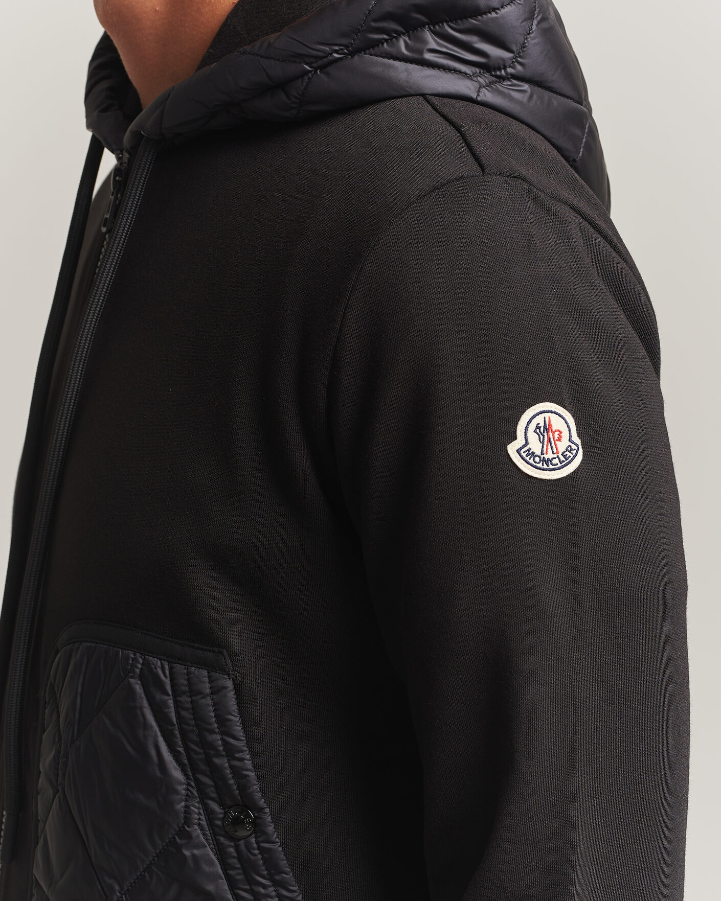 Herre | Gensere | Moncler | Full Zip Hoodie Black