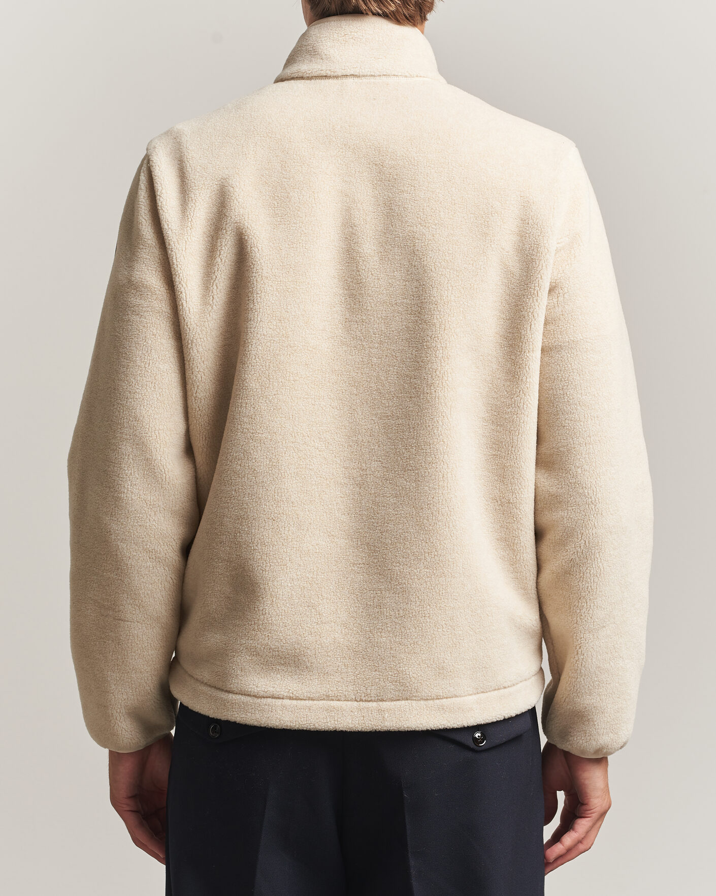 Herre | Gensere | Moncler | Full Zip Fleece  Cream