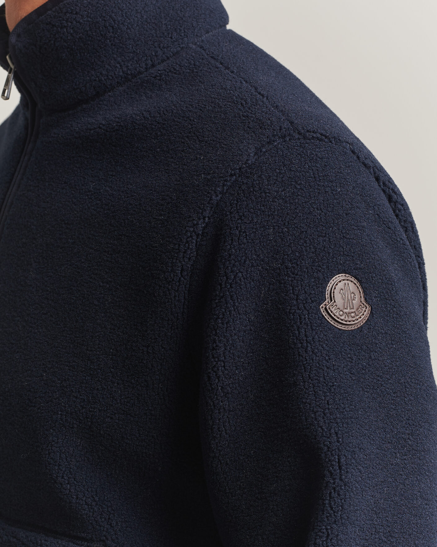 Herre | Gensere | Moncler | Full Zip Fleece Navy