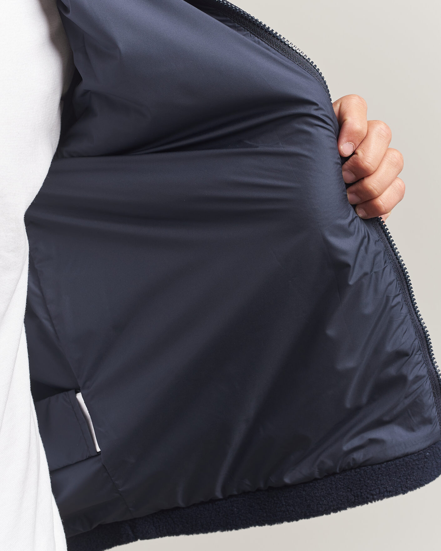 Herre | Gensere | Moncler | Full Zip Fleece Navy