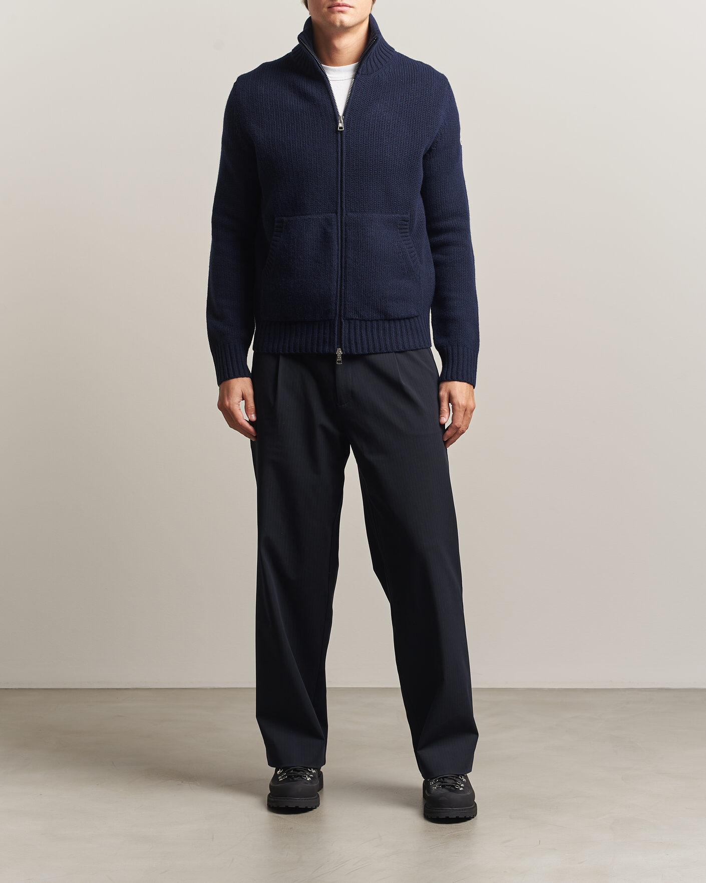 Herre | Gensere | Moncler | Full Zip Cardigan Navy