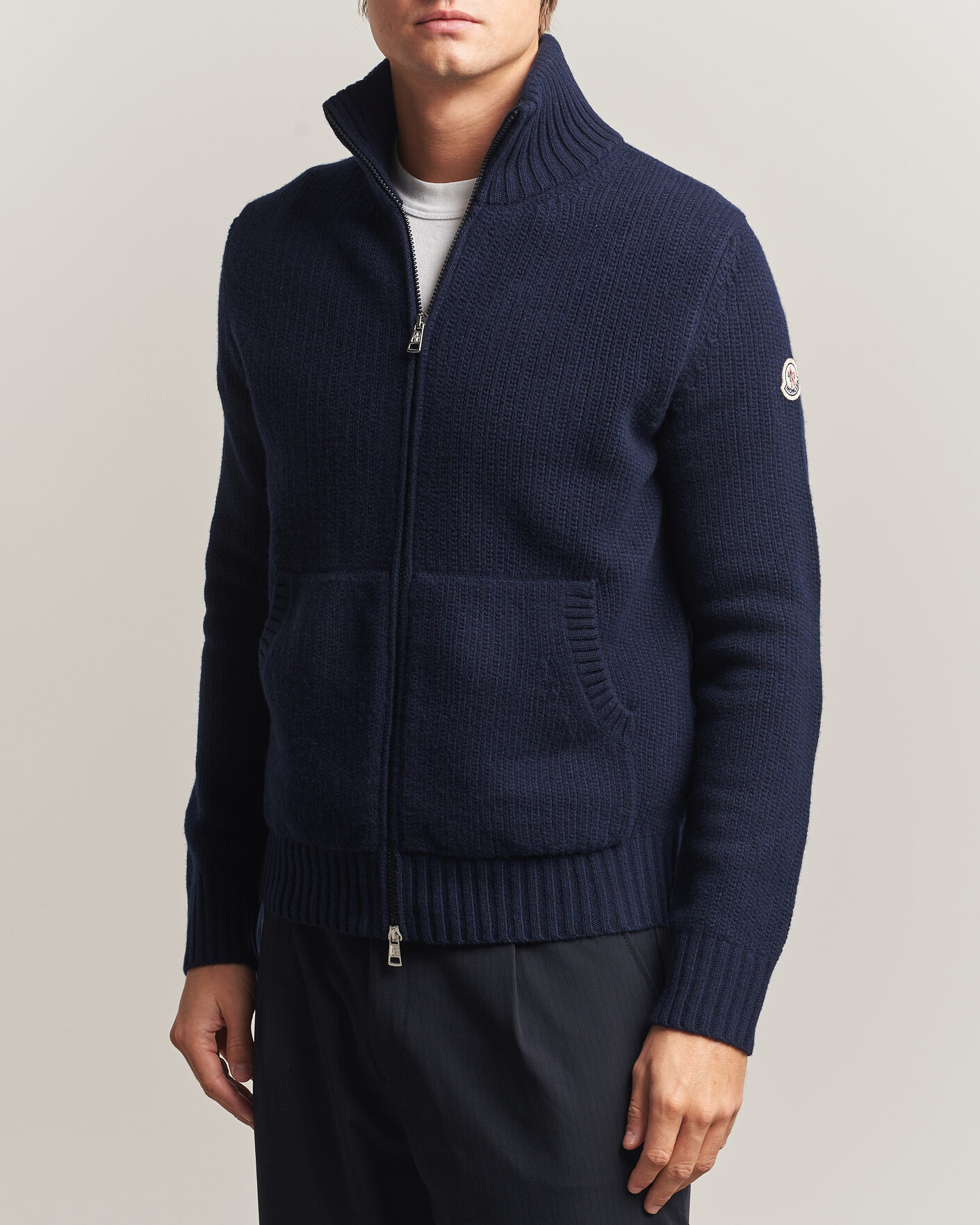 Herre | Gensere | Moncler | Full Zip Cardigan Navy