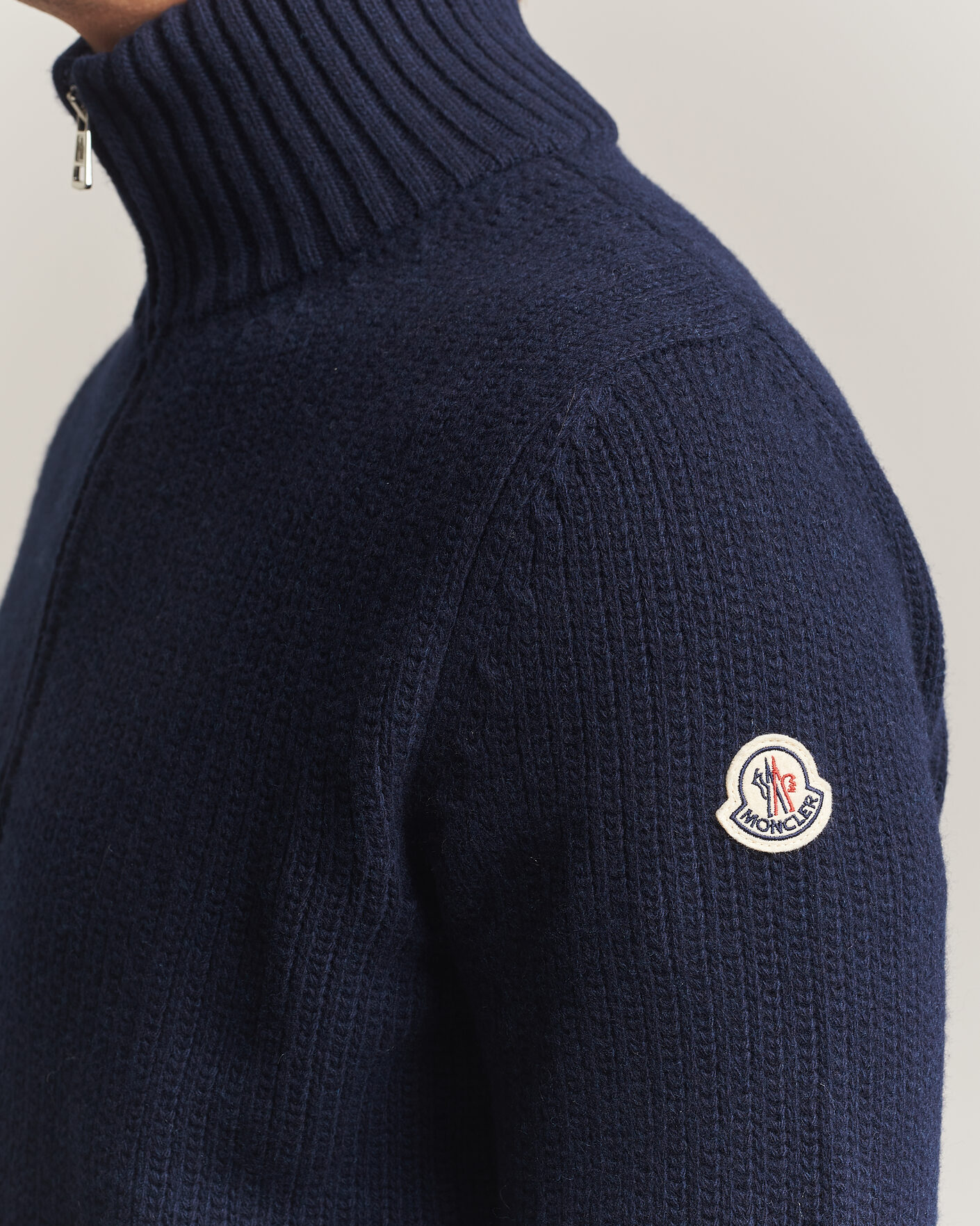 Herre | Gensere | Moncler | Full Zip Cardigan Navy