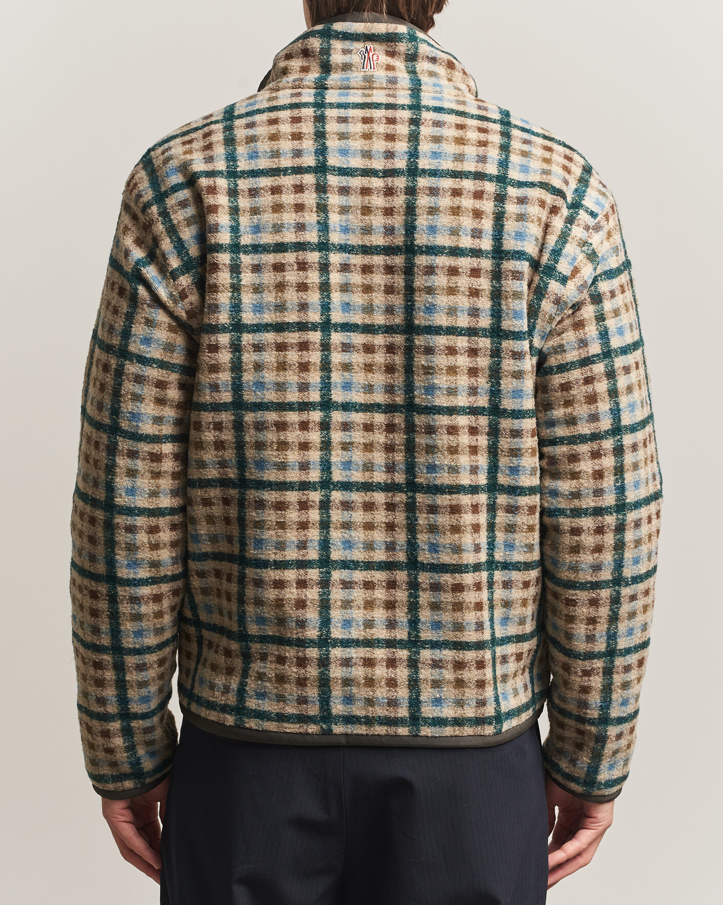Herre | Gensere | Moncler Grenoble | Sherpa Zip Cardigan Beige/Green
