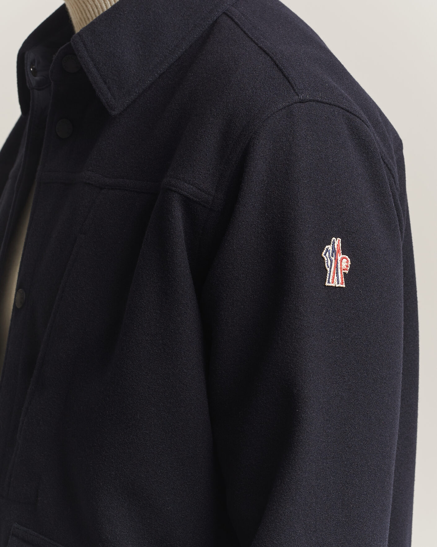 Herre | Jakker | Moncler Grenoble | Brushed Shirt Jacket Navy
