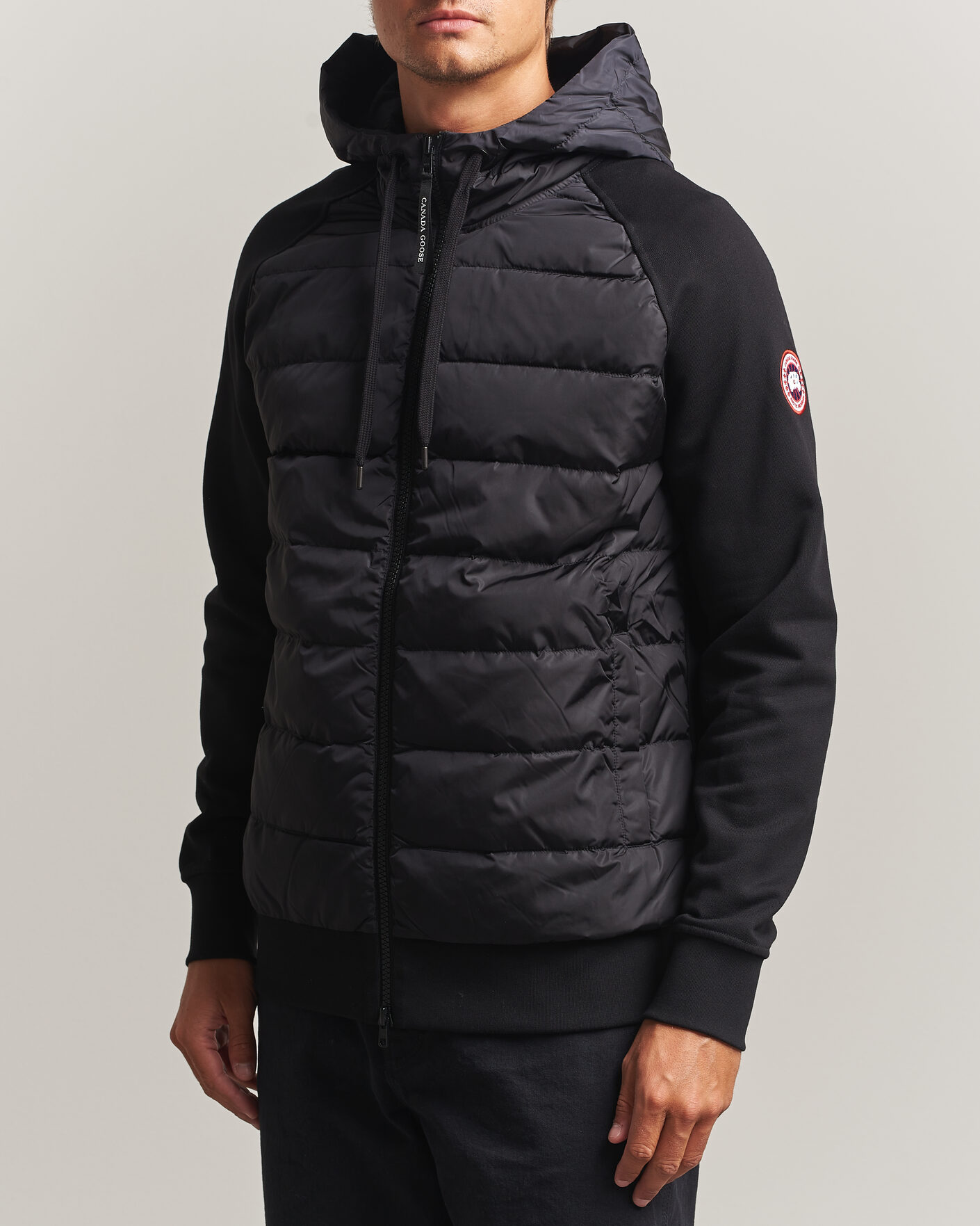 Herre | Jakker | Canada Goose | Hybridge Huron Full Zip Hoody Black