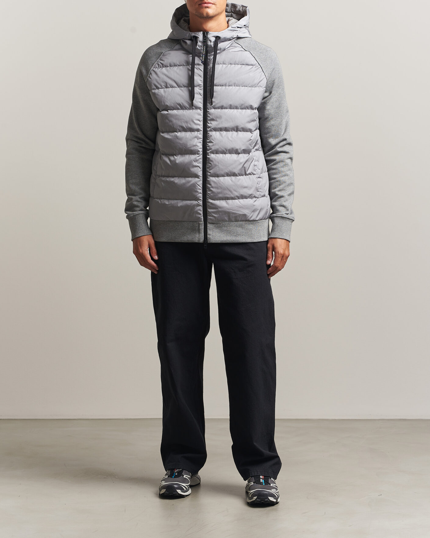 Herre | Jakker | Canada Goose | Hybridge Huron Full Zip Hoody Stone Heather