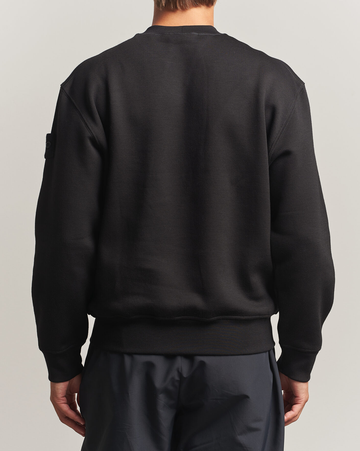 Herre | Gensere | Stone Island | Ghost Cotton/Wool Fleece Sweatshirt Black