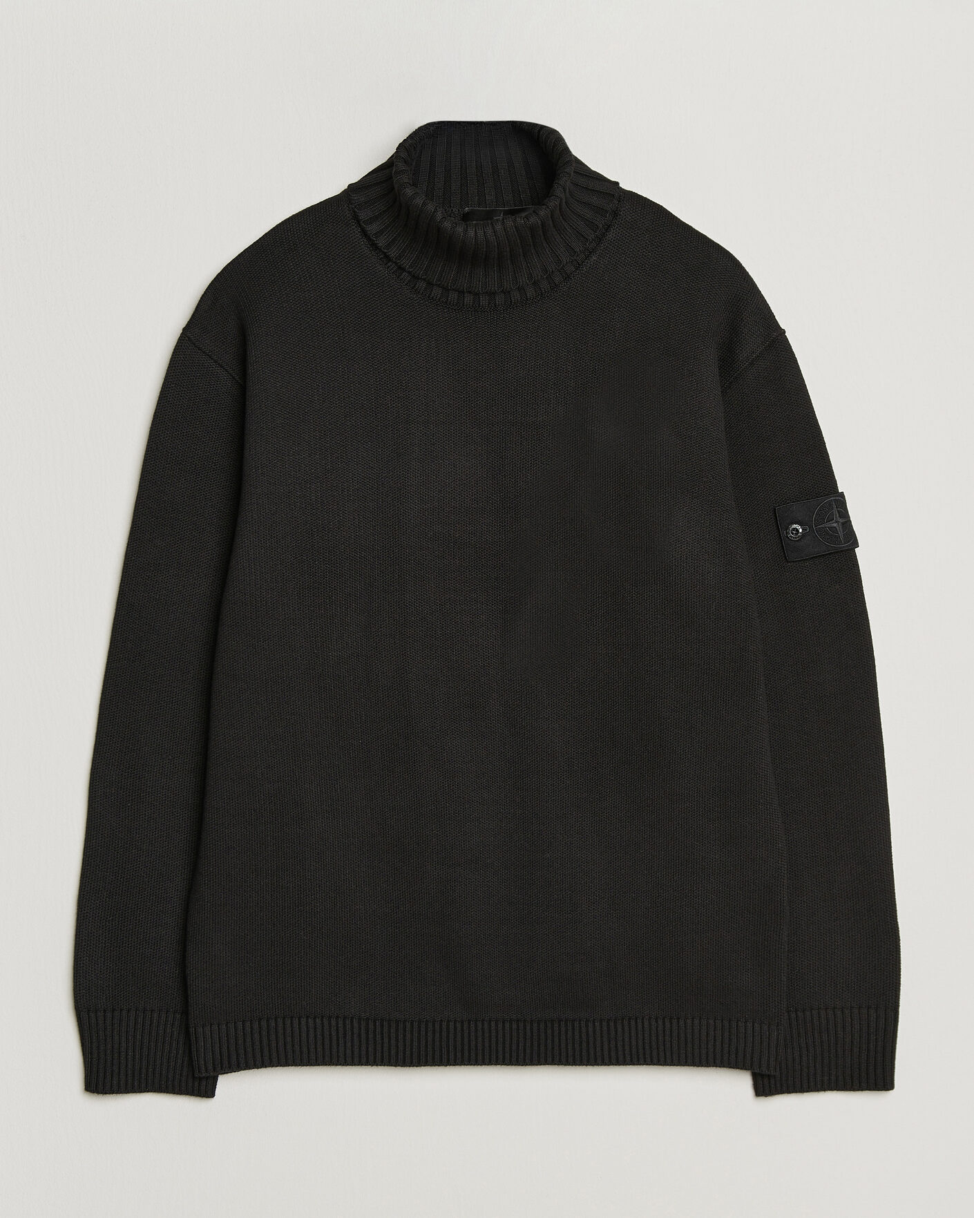 Herre | Gensere | Stone Island | Ghost Plush Stitch Winter Cotton Rollneck Black