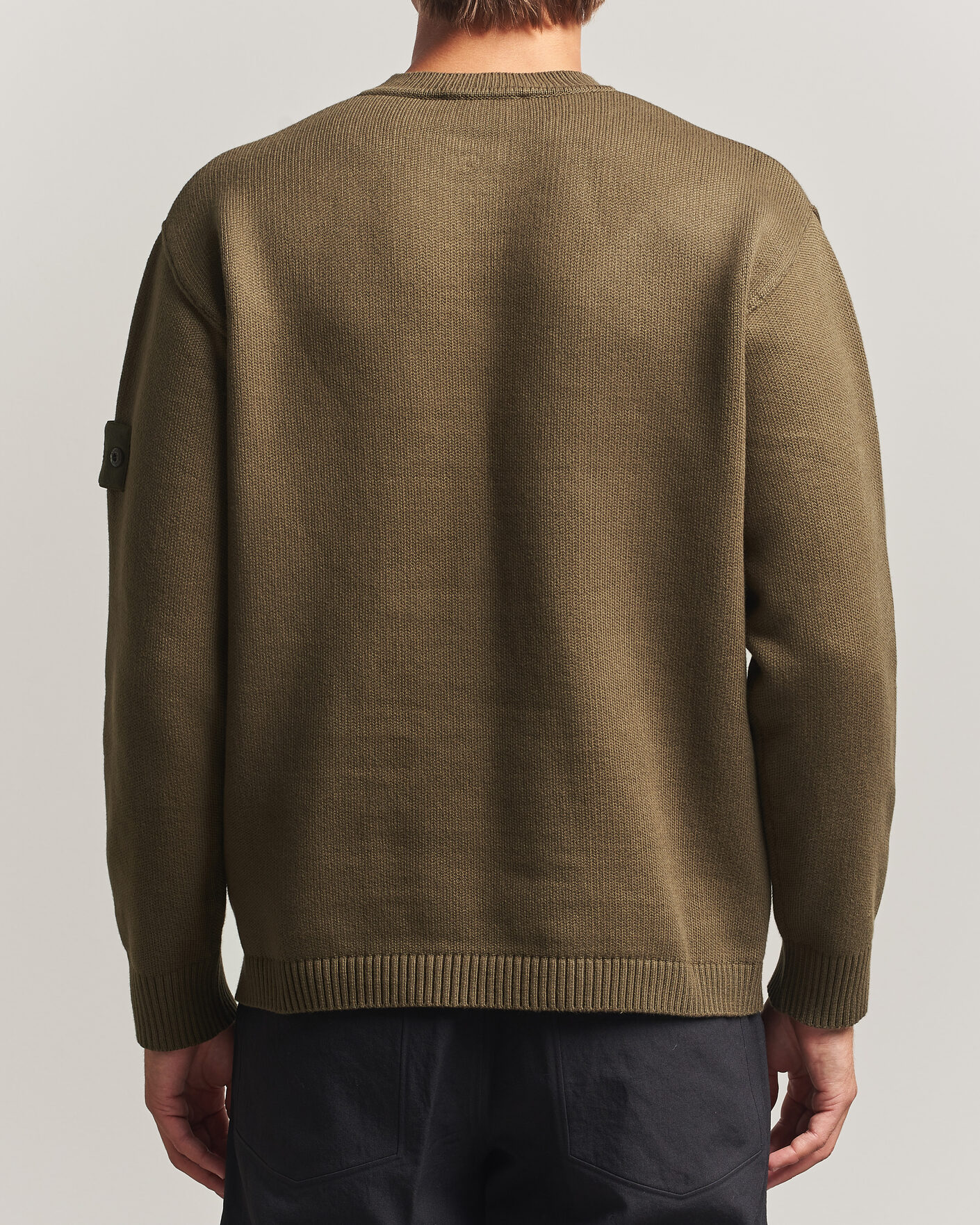 Herre | Gensere | Stone Island | Ghost Plush Stitch Winter Cotton Sweat Miltary Green