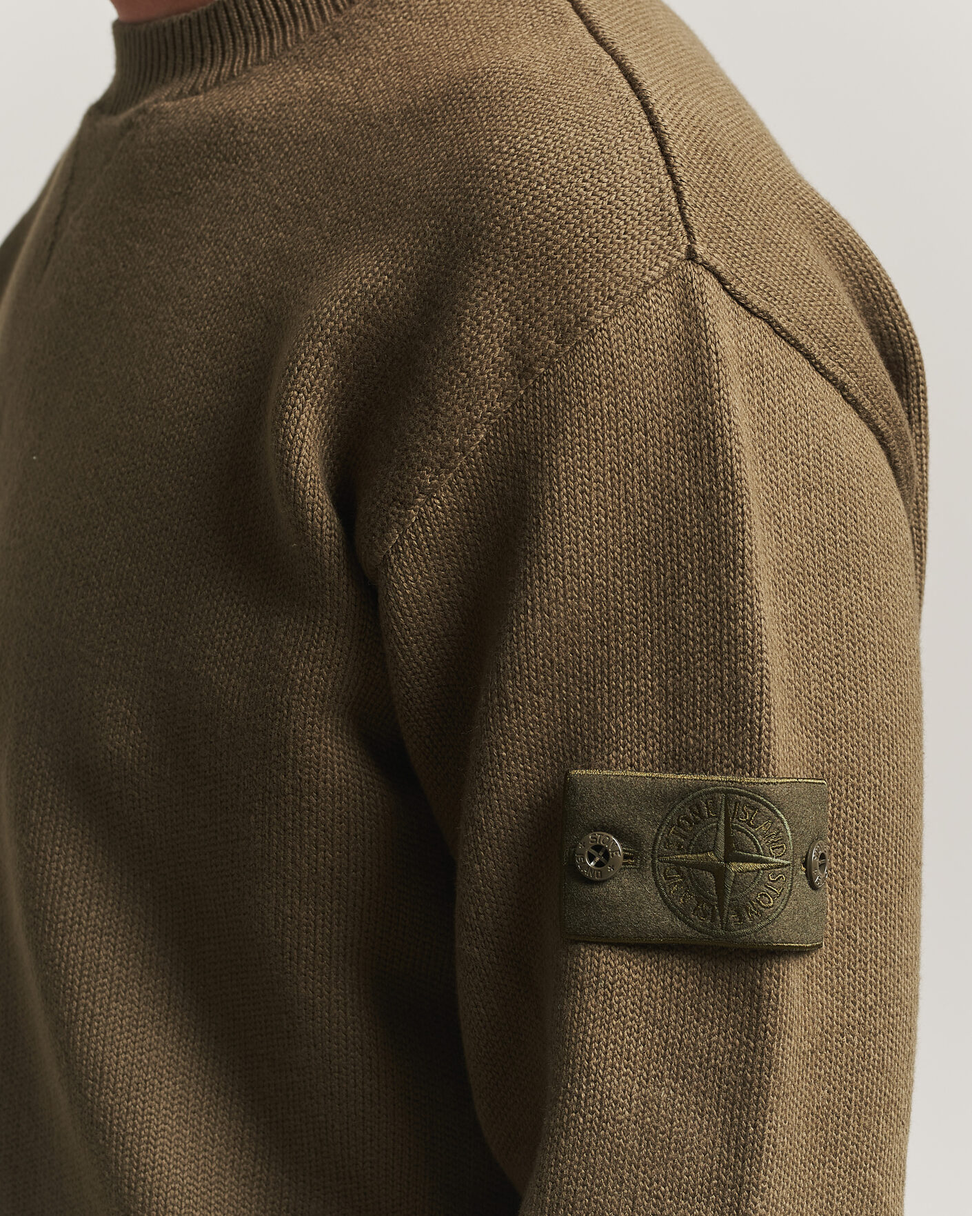 Herre | Gensere | Stone Island | Ghost Plush Stitch Winter Cotton Sweat Miltary Green
