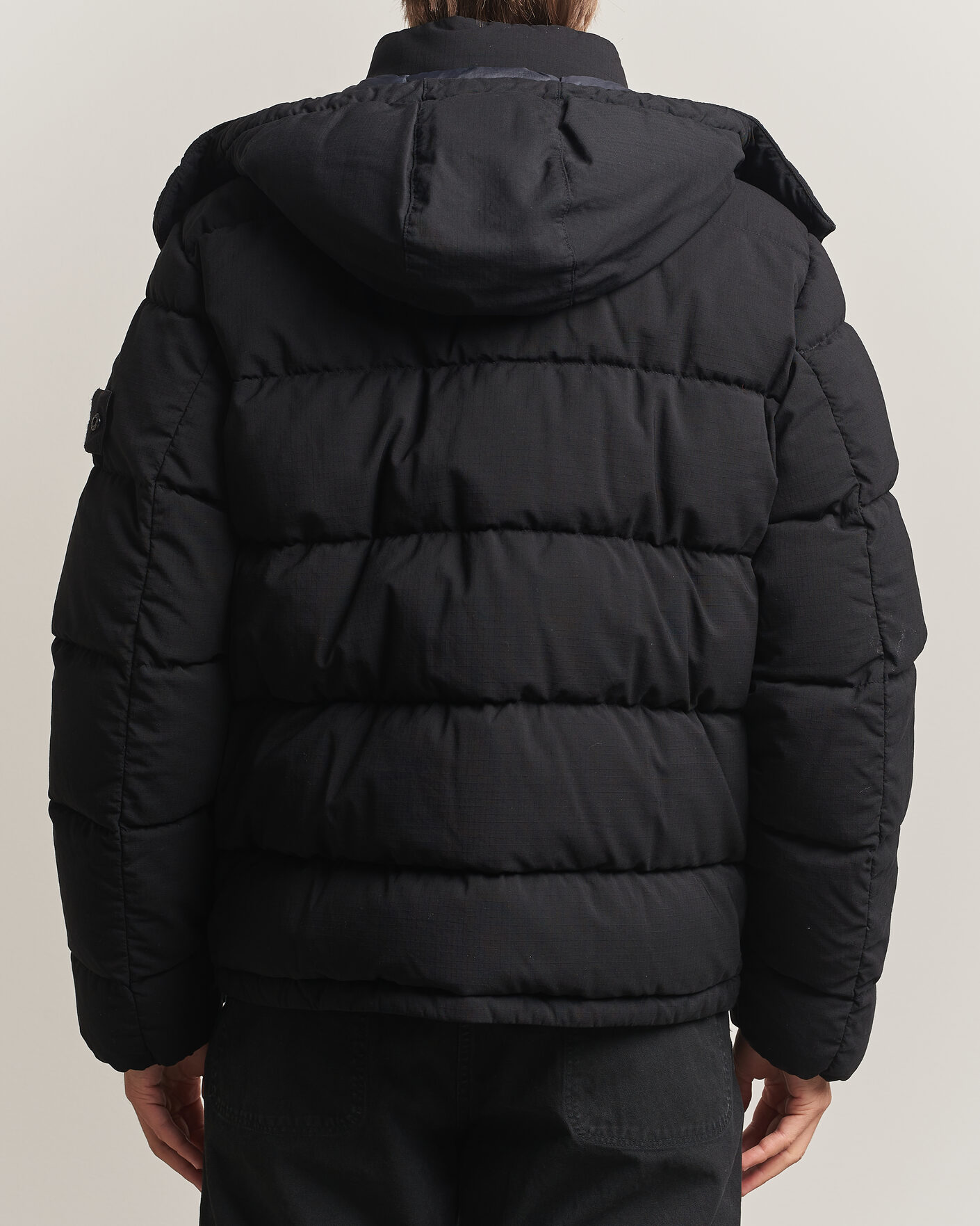 Herre | Jakker | Stone Island | Ghost Wool Ripstop Down Jacket Black
