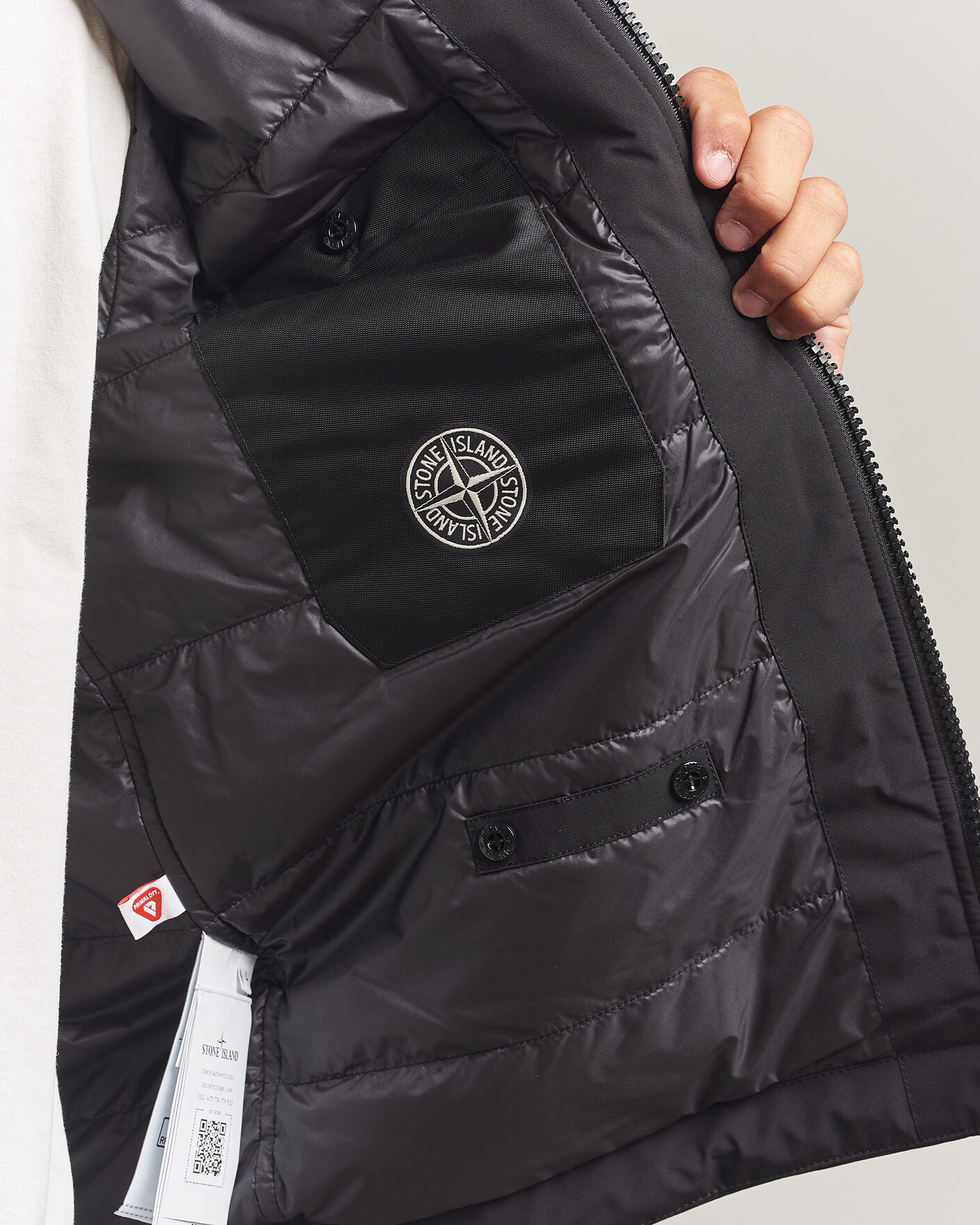 Herre | Jakker | Stone Island | Short Soft Shell Parka Black