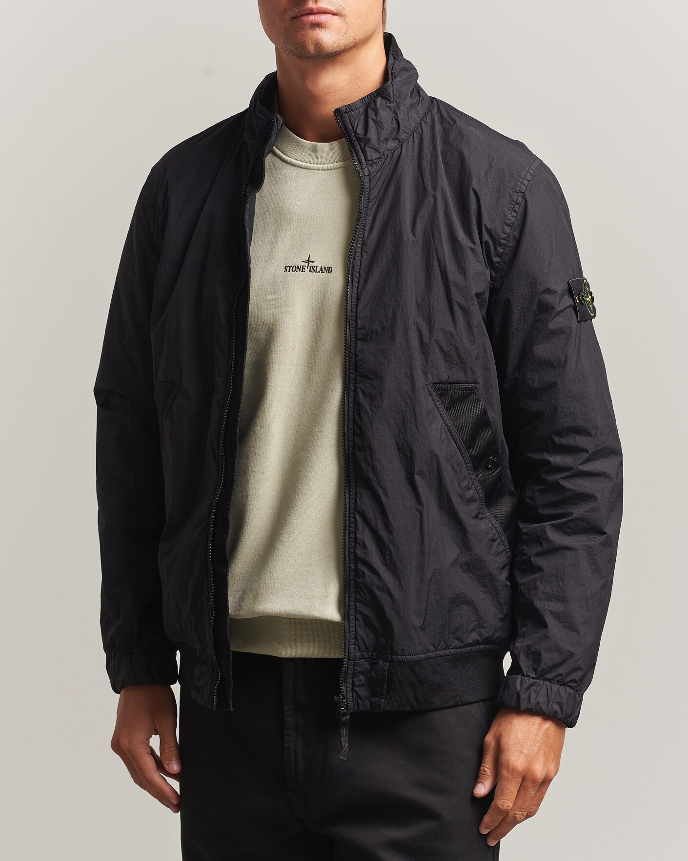 Herre | Jakker | Stone Island | Crinkle Reps Jacket Black