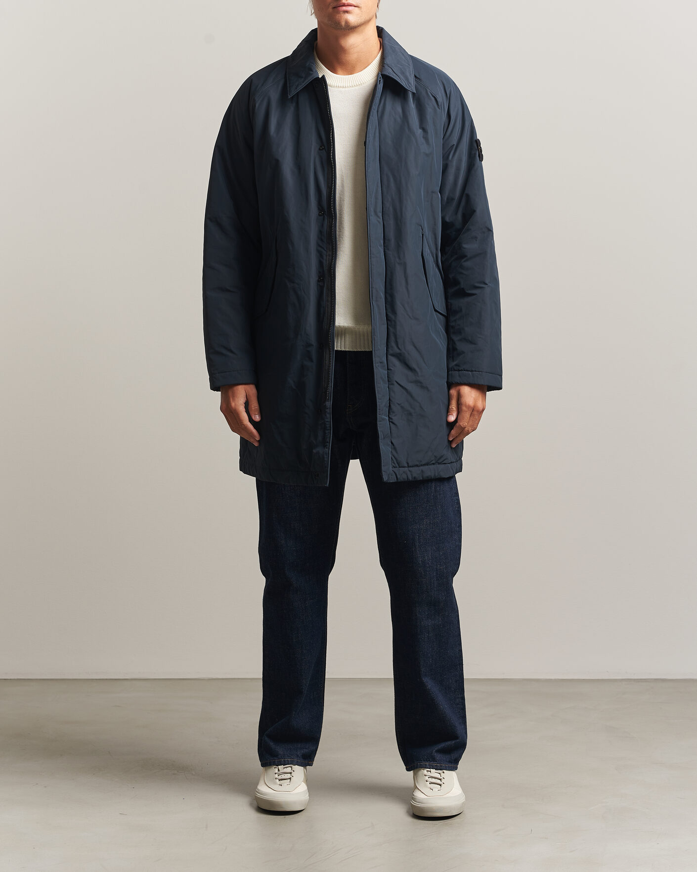 Herre | Jakker | Stone Island | Micro Reps Padded Coat Navy Blue
