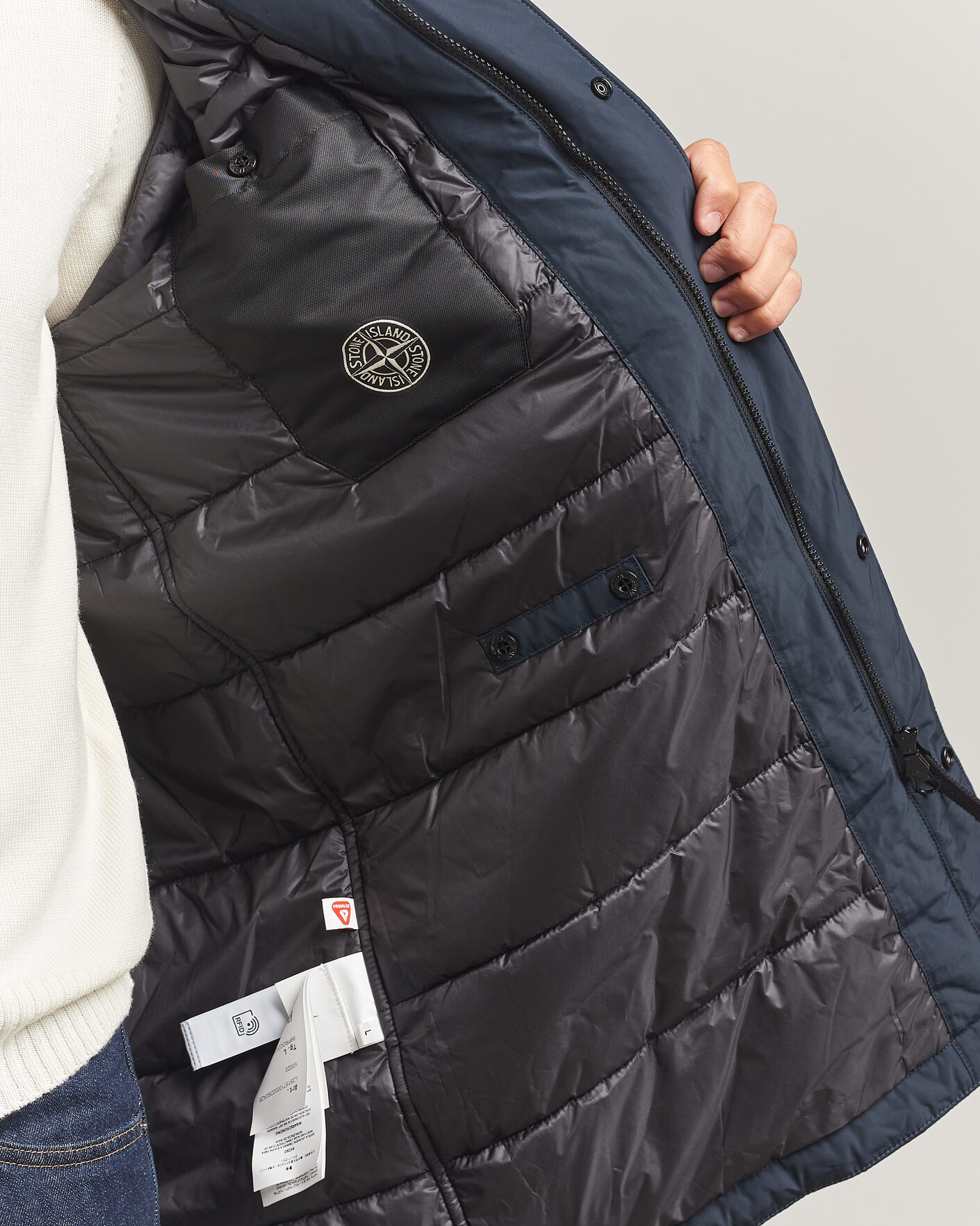 Herre | Jakker | Stone Island | Micro Reps Padded Coat Navy Blue