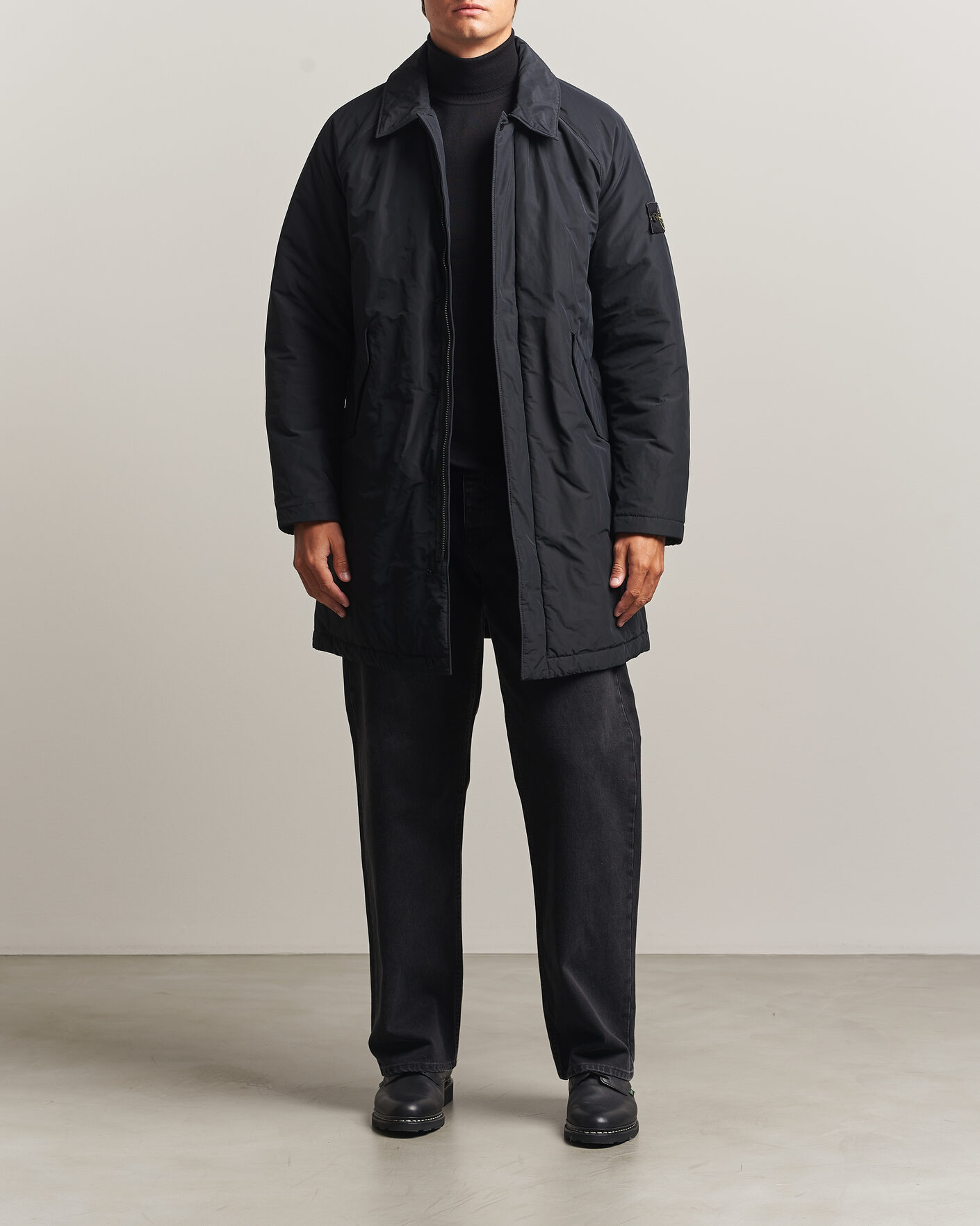 Herre | Jakker | Stone Island | Micro Reps Padded Coat Black